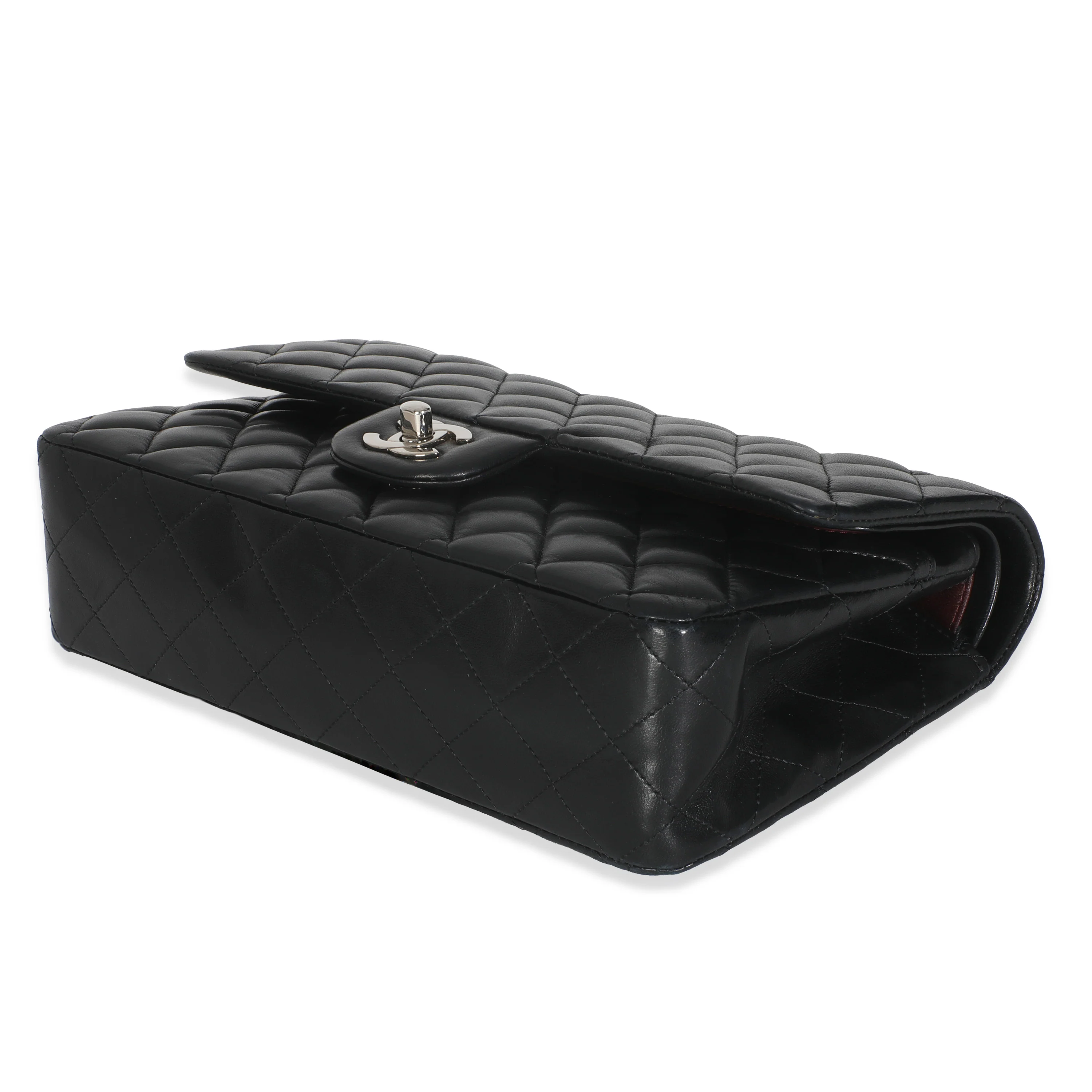Black Quilted Lambskin Medium Classic Double Flap Bag - Image 7