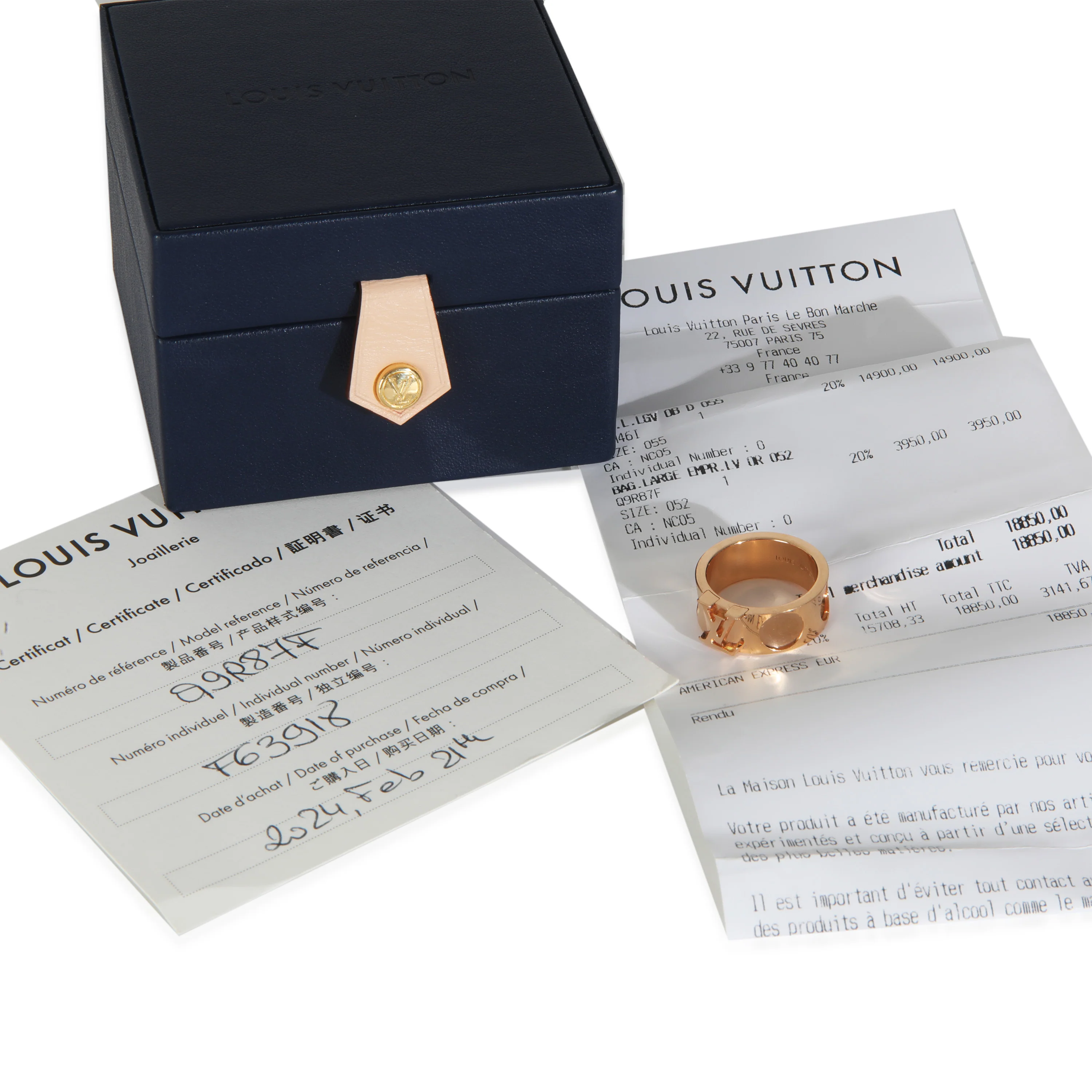 Rose Gold Empreinte Large Ring - Image 4