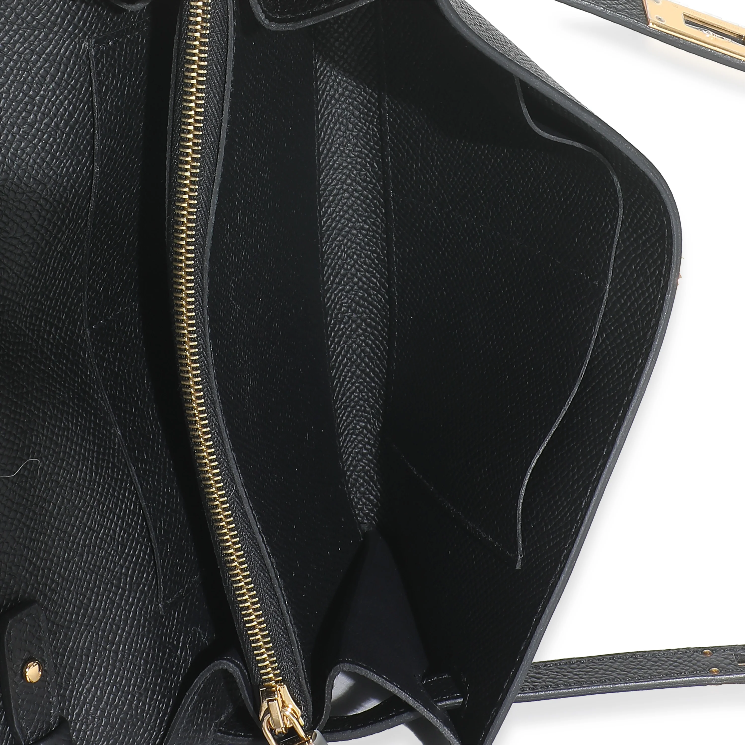 Hermes Black Epsom Kelly To Go GHW - Image 9