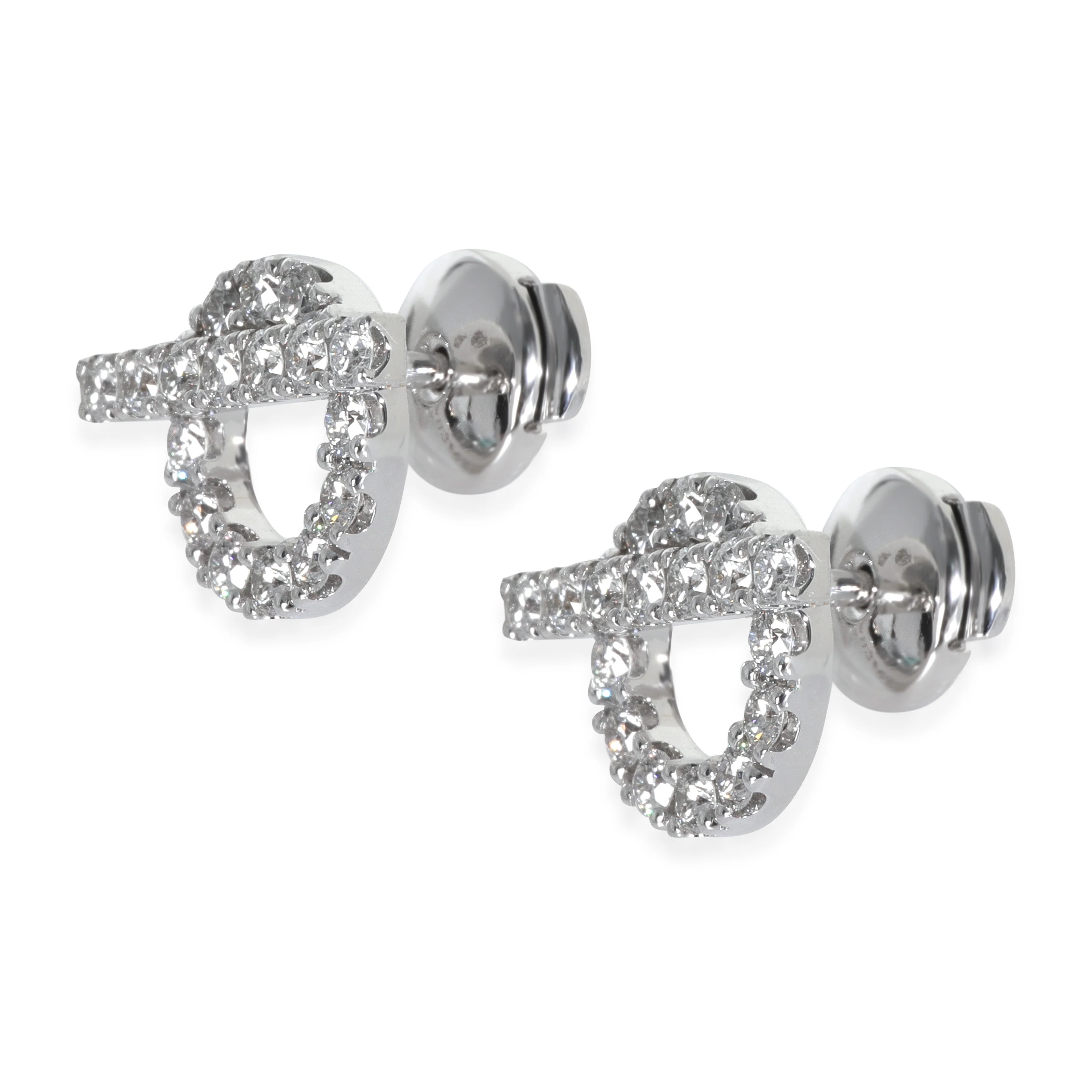 White Gold Diamond Finesse Earrings - Image 2