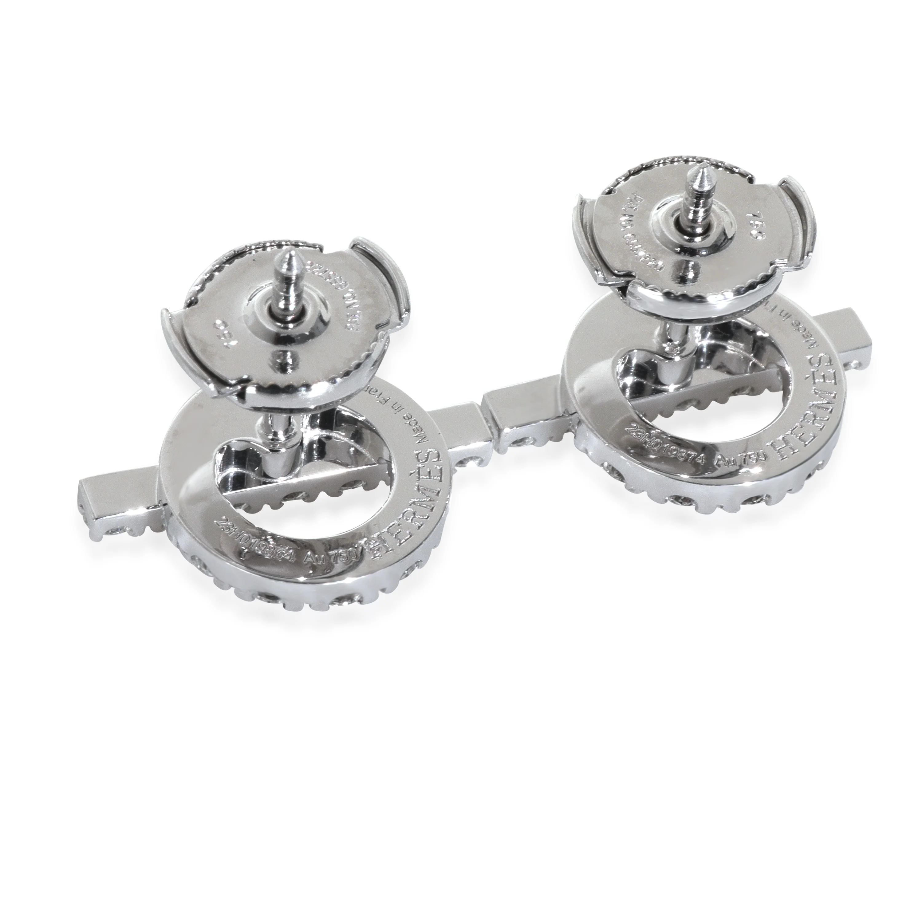 White Gold Diamond Finesse Earrings - Image 3