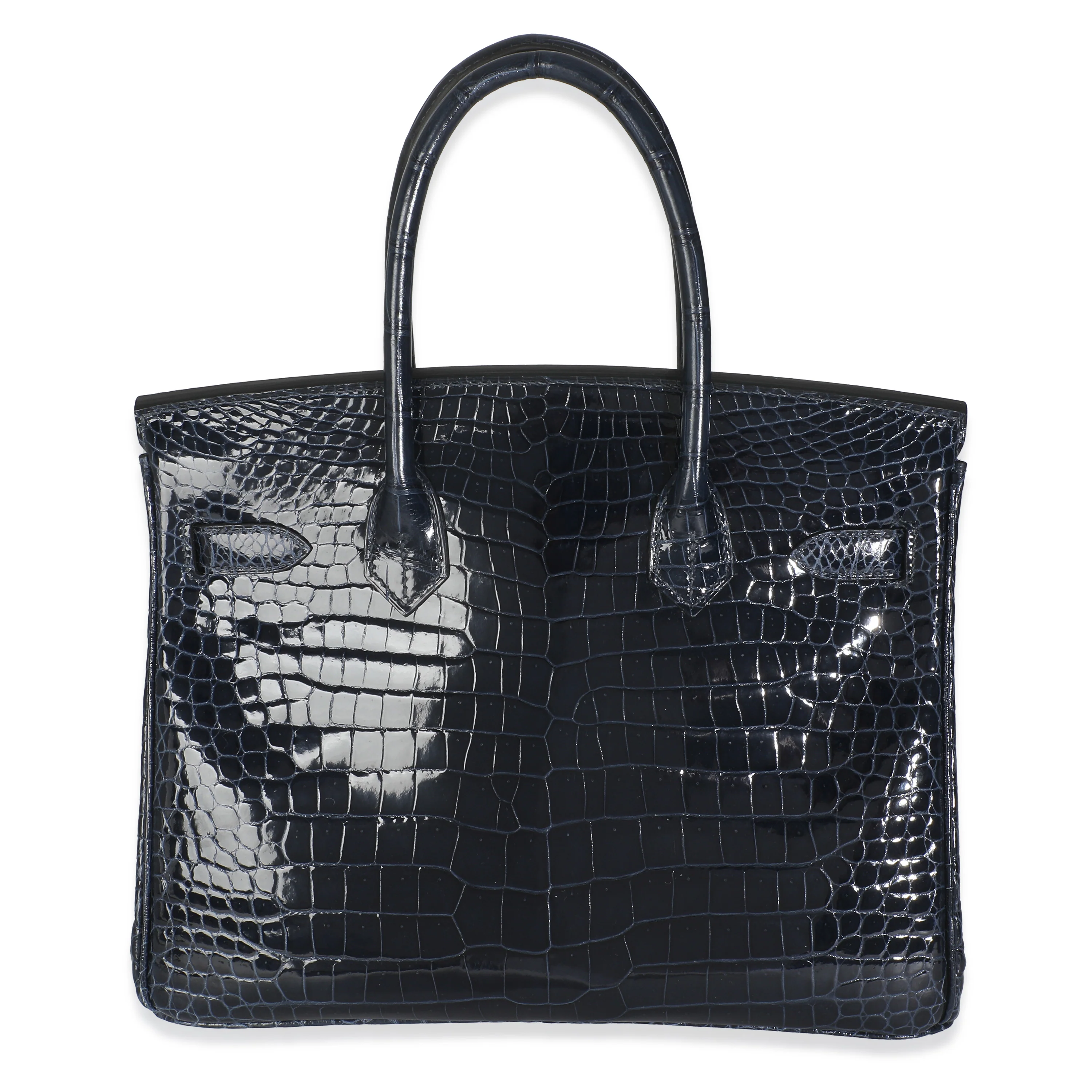 Bleu Marine Crocodile Porosus Birkin 30 GHW - Image 8
