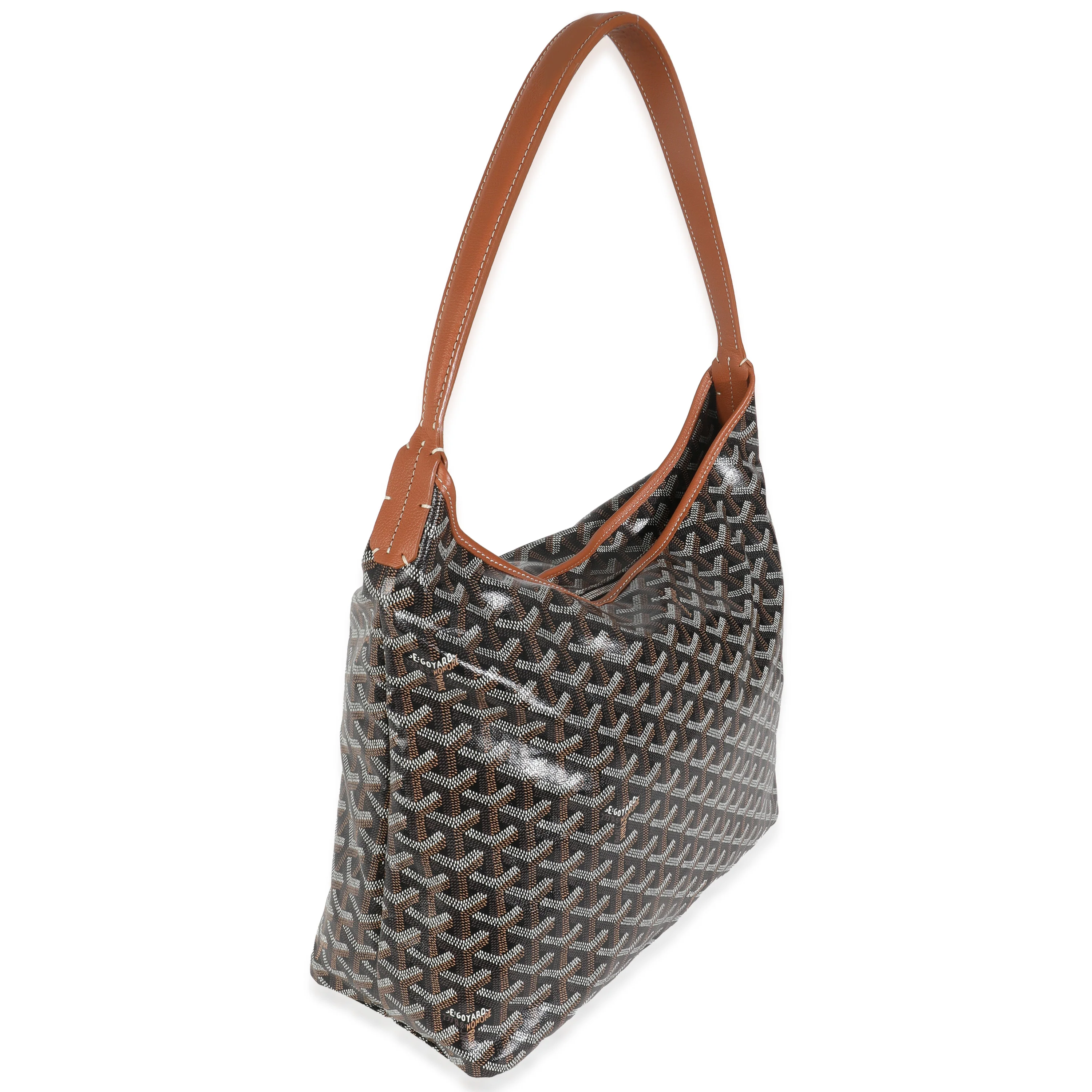 Gold Black Goyardine Canvas Boheme PM - Image 3
