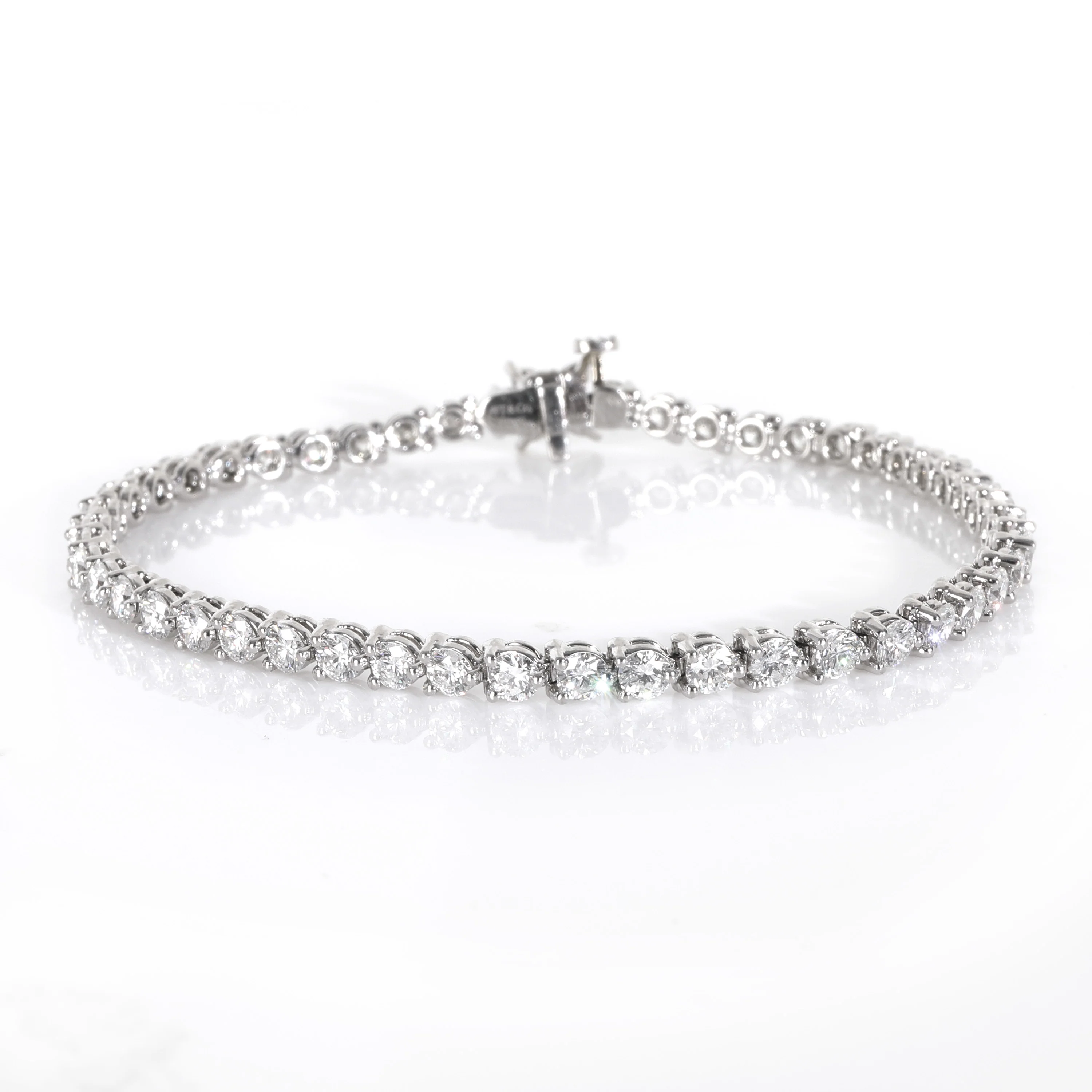 Platinum Diamond Victoria Tennis Bracelet - Image 3