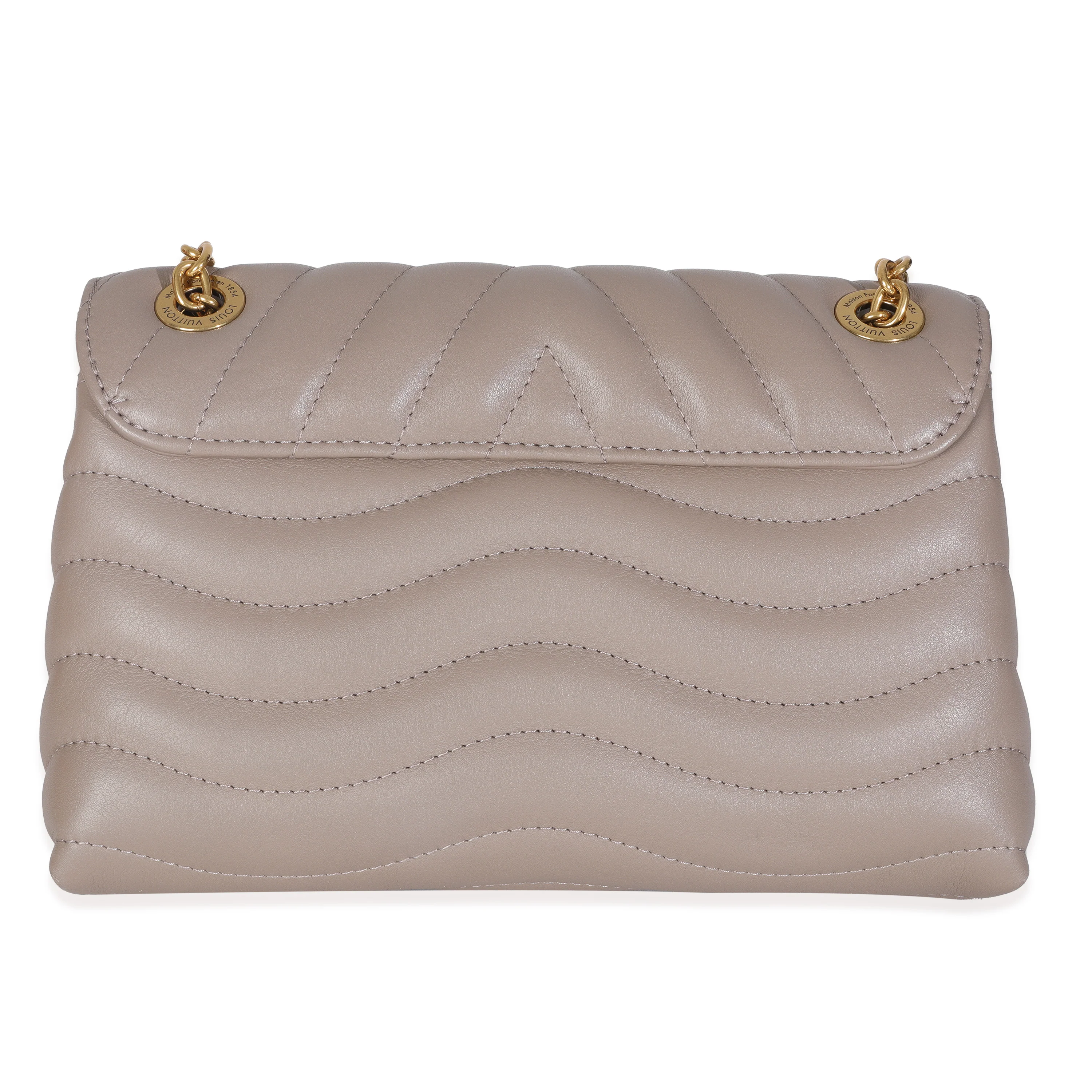 Taupe Calf Leather New Wave Chain MM - Image 4