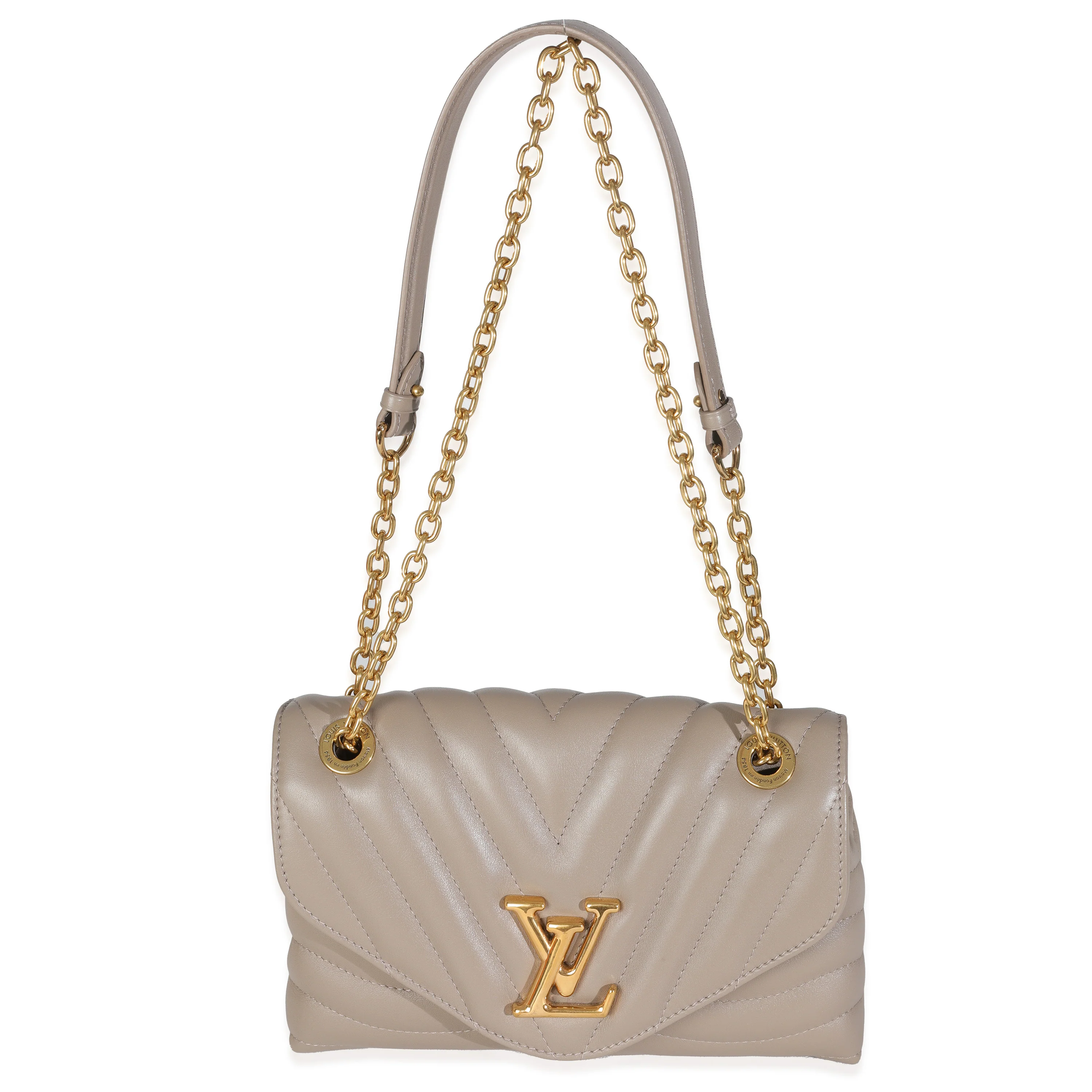 Taupe Calf Leather New Wave Chain MM - Image 8