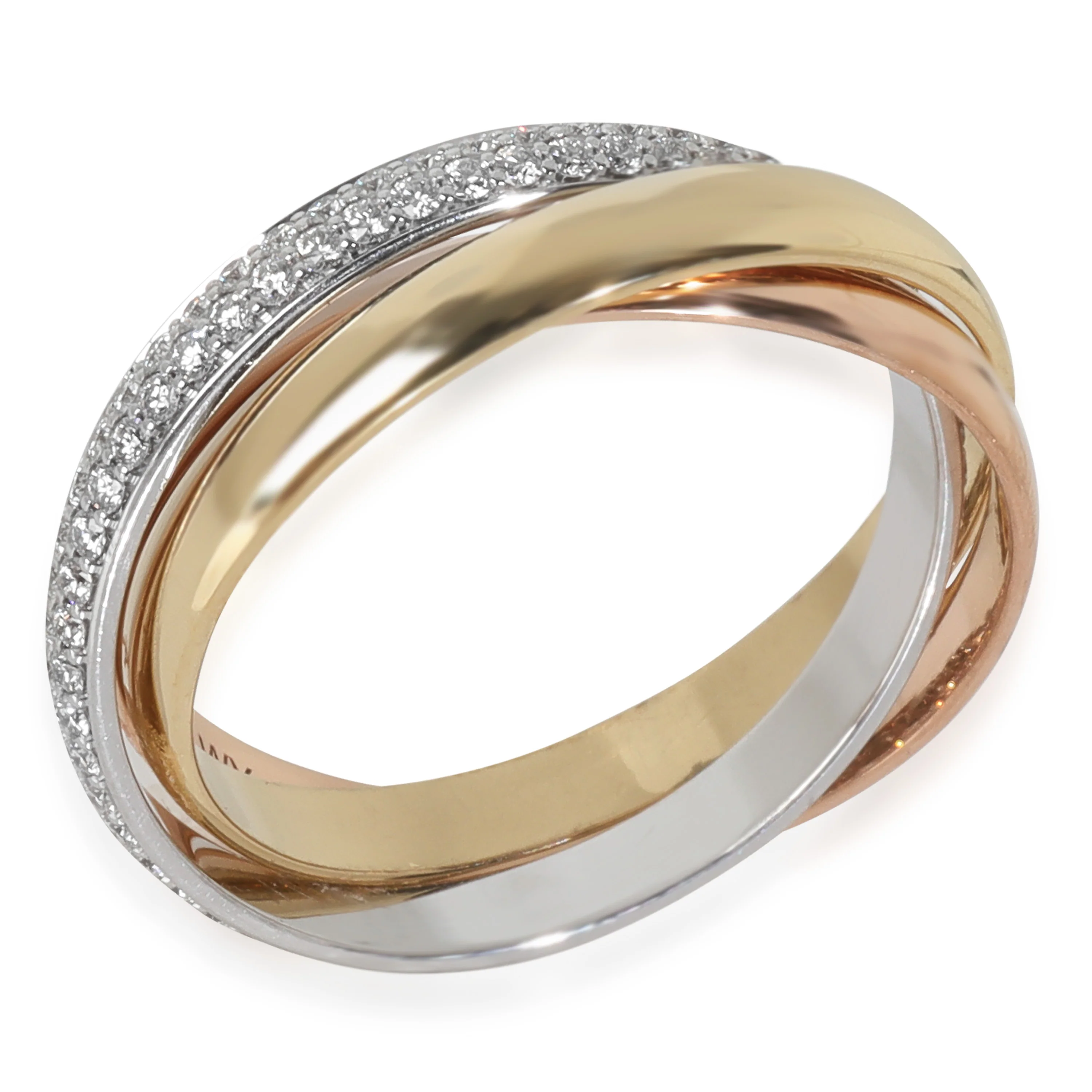 Diamond Small Model Trinity Ring - Image 2