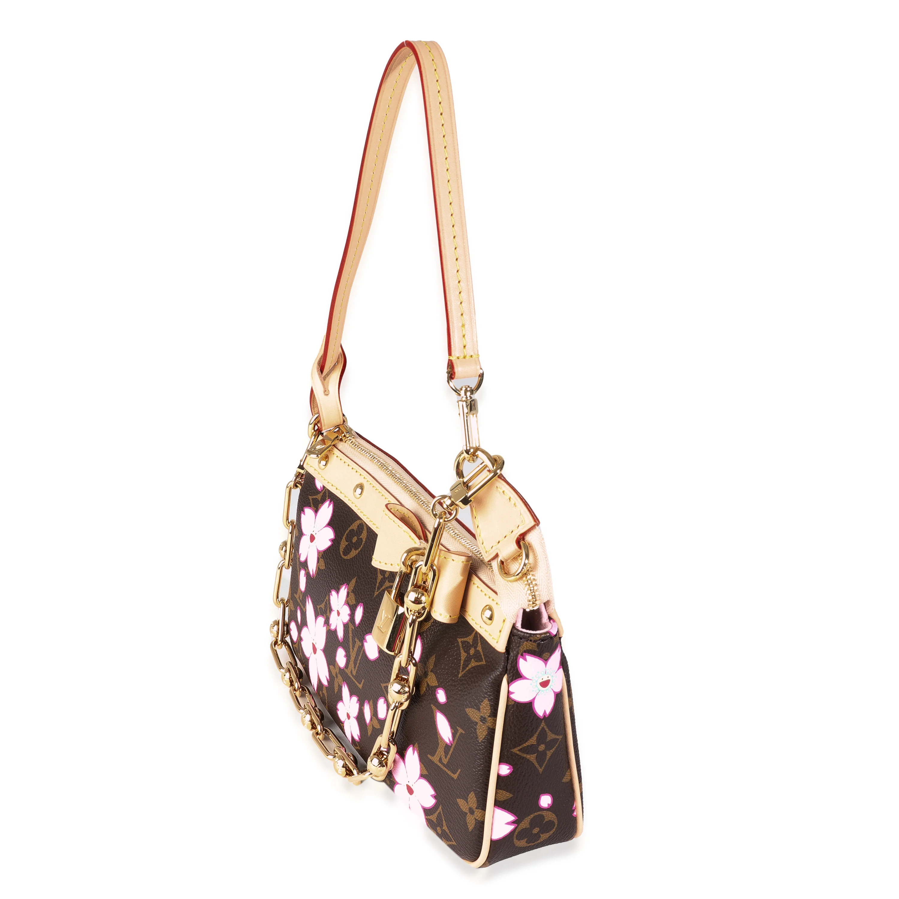 x TM Sakura Brown Monogram Canvas Pochette Accessoires - Image 2