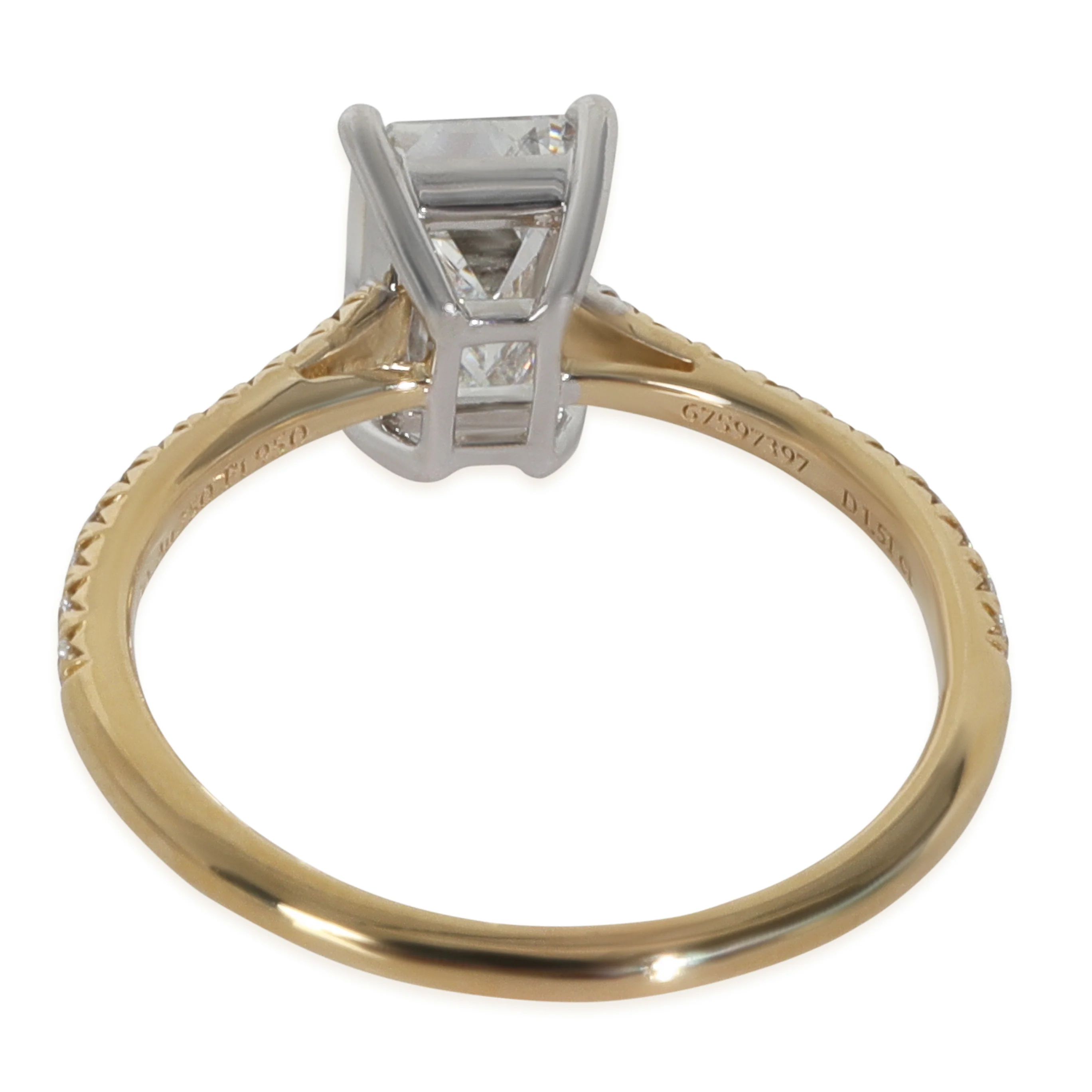 1.51 ct Emerald Diamond Novo Engagement Ring - Image 4