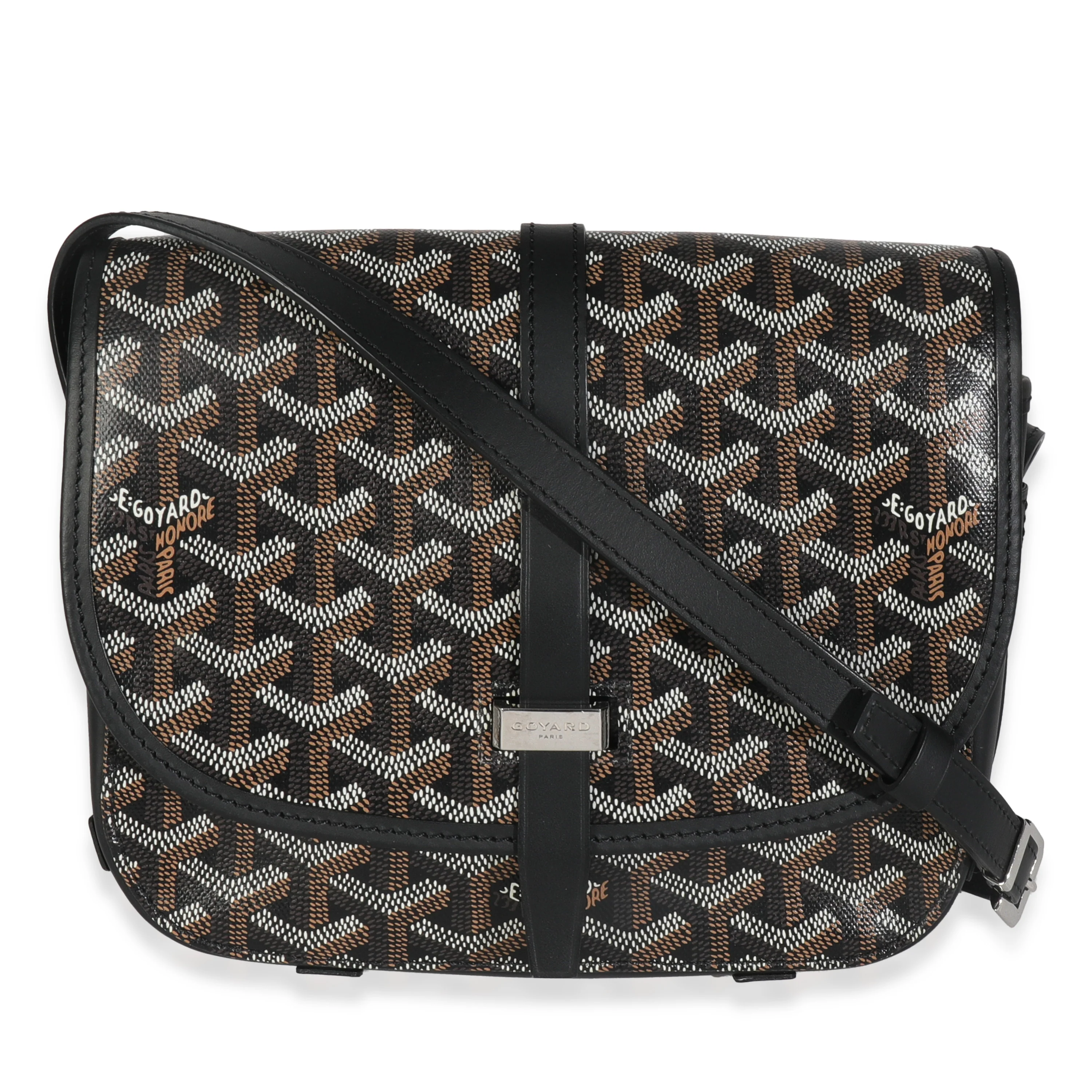 Black Goyardine Canvas Belvedere PM Messenger