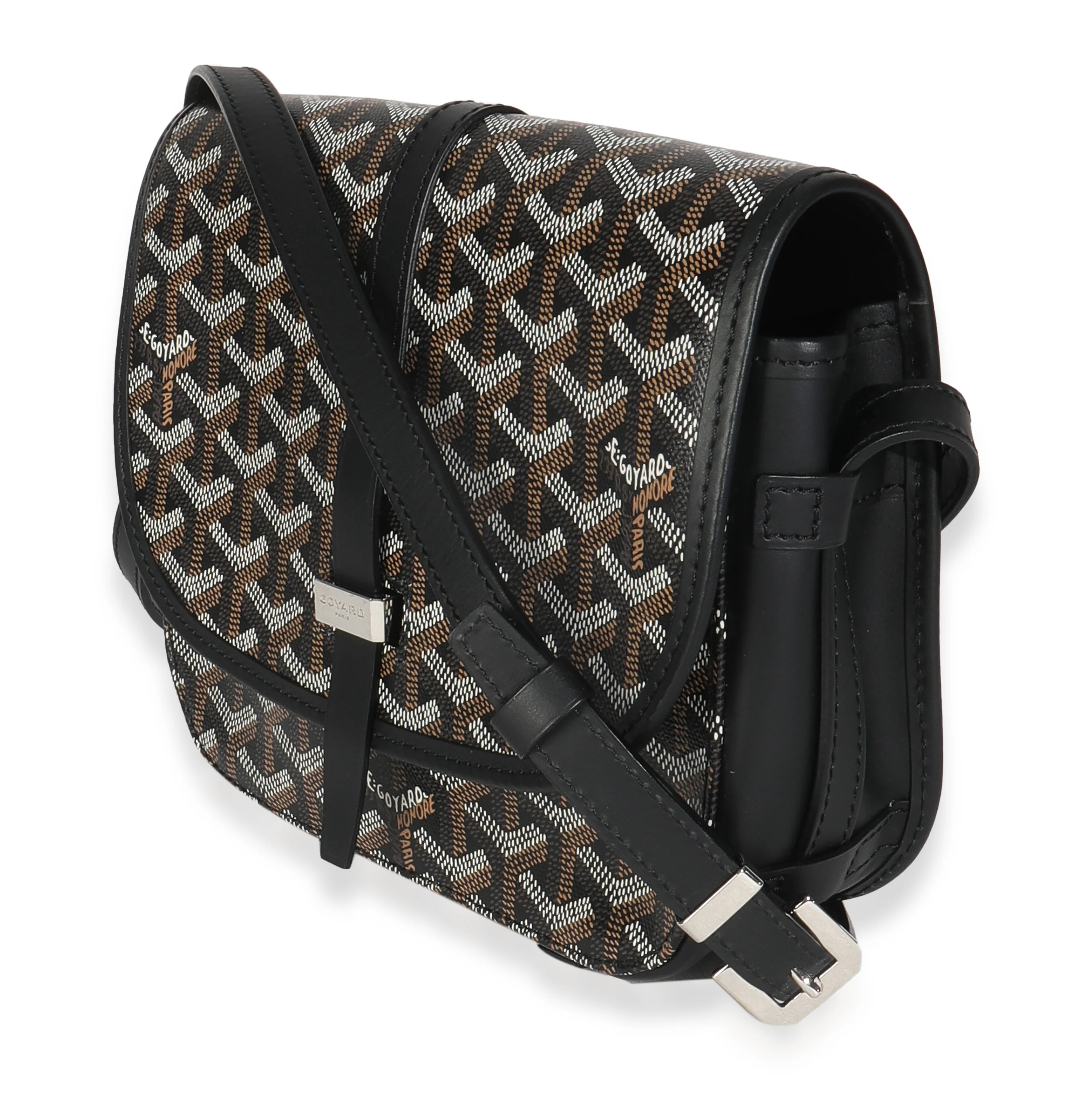 Black Goyardine Canvas Belvedere PM Messenger - Image 2