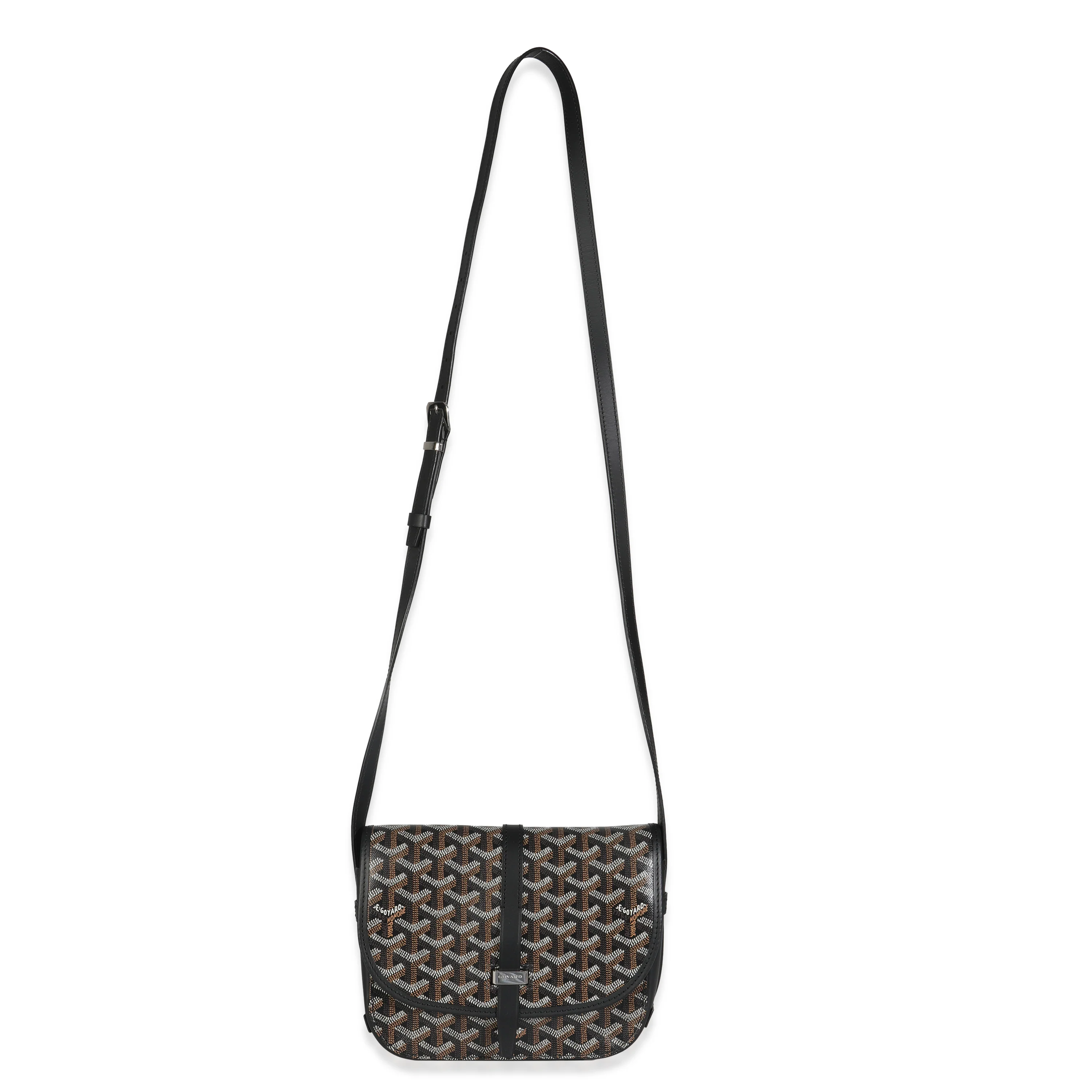 Black Goyardine Canvas Belvedere PM Messenger - Image 8