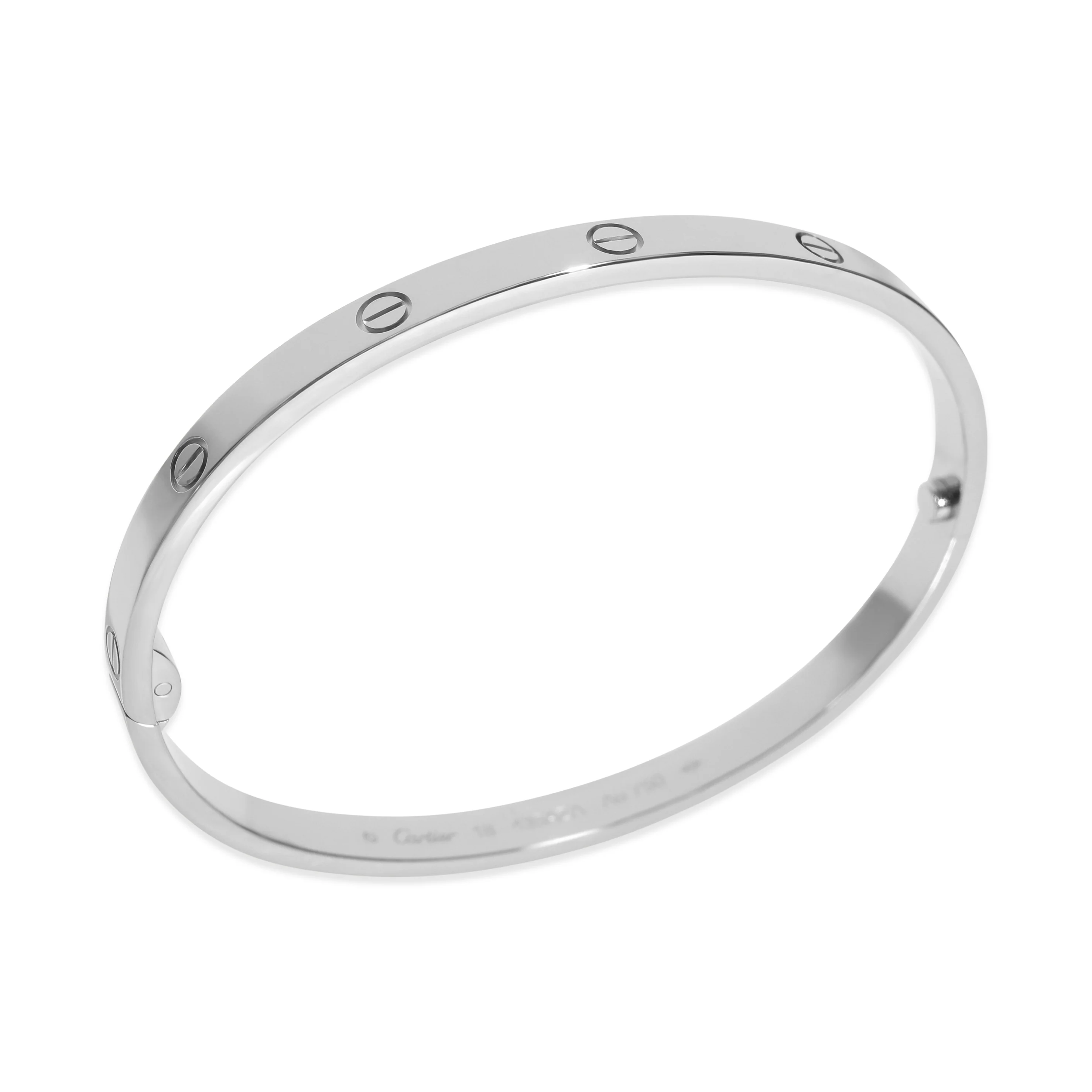 White Gold Medium Model Love Bracelet - Image 4