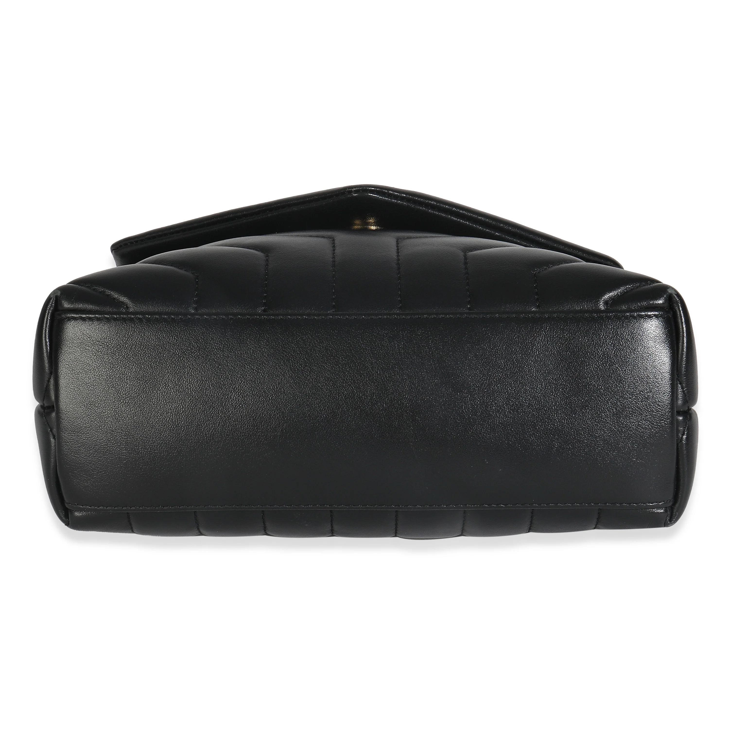 Black Calfskin Y Quilted Monogram Small Loulou Chain Satchel - Image 5