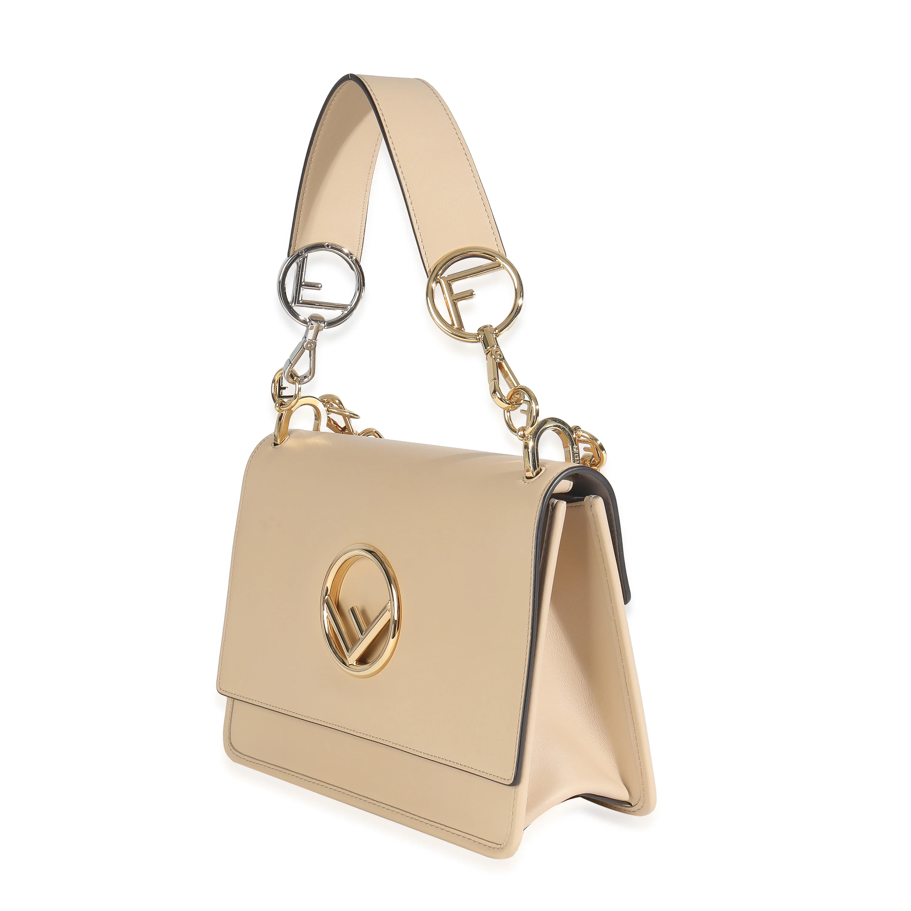 Beige Vitello Century Opaco F is Fendi Kan I Shoulder Bag - Image 2
