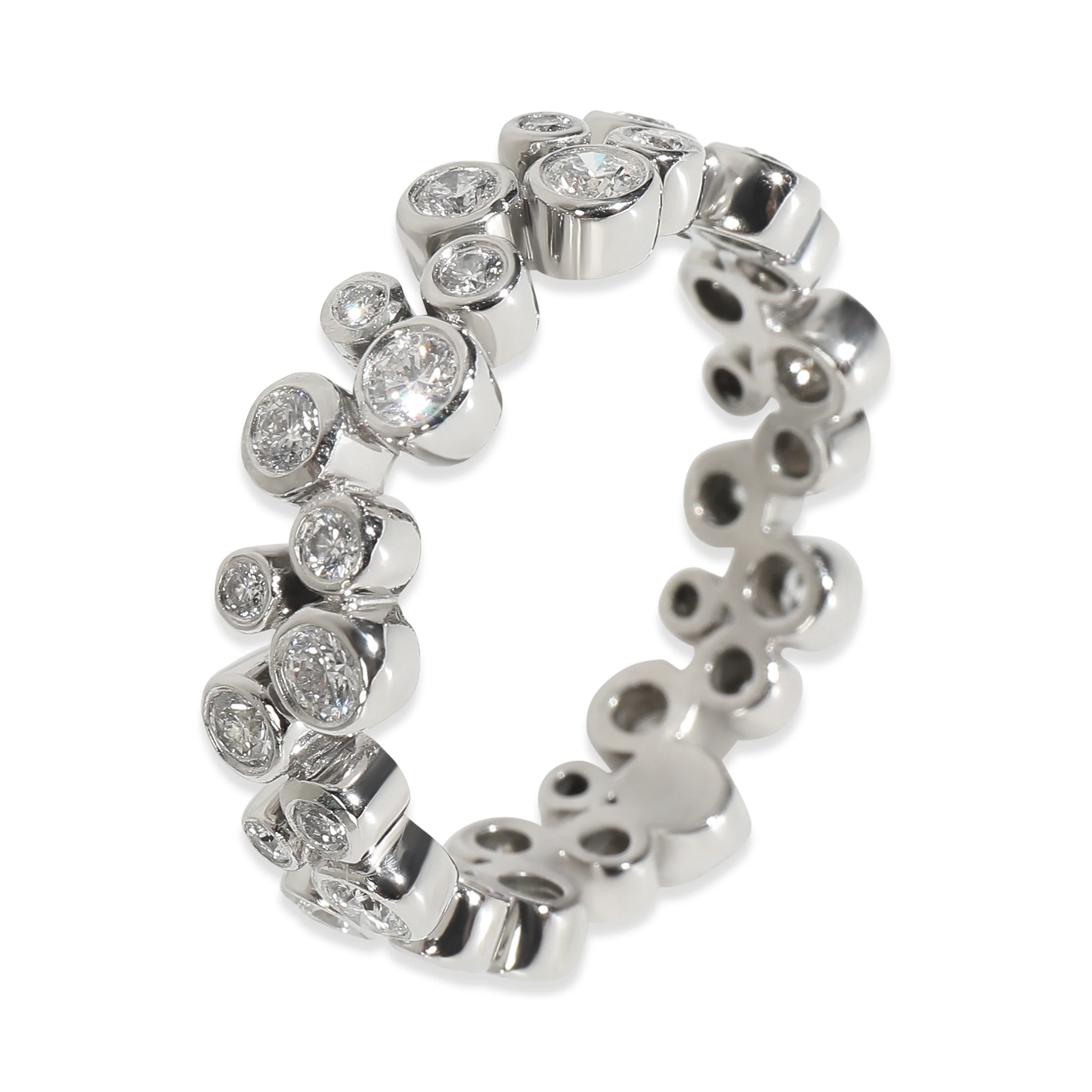 Platinum Diamond Bubble Ring - Image 3