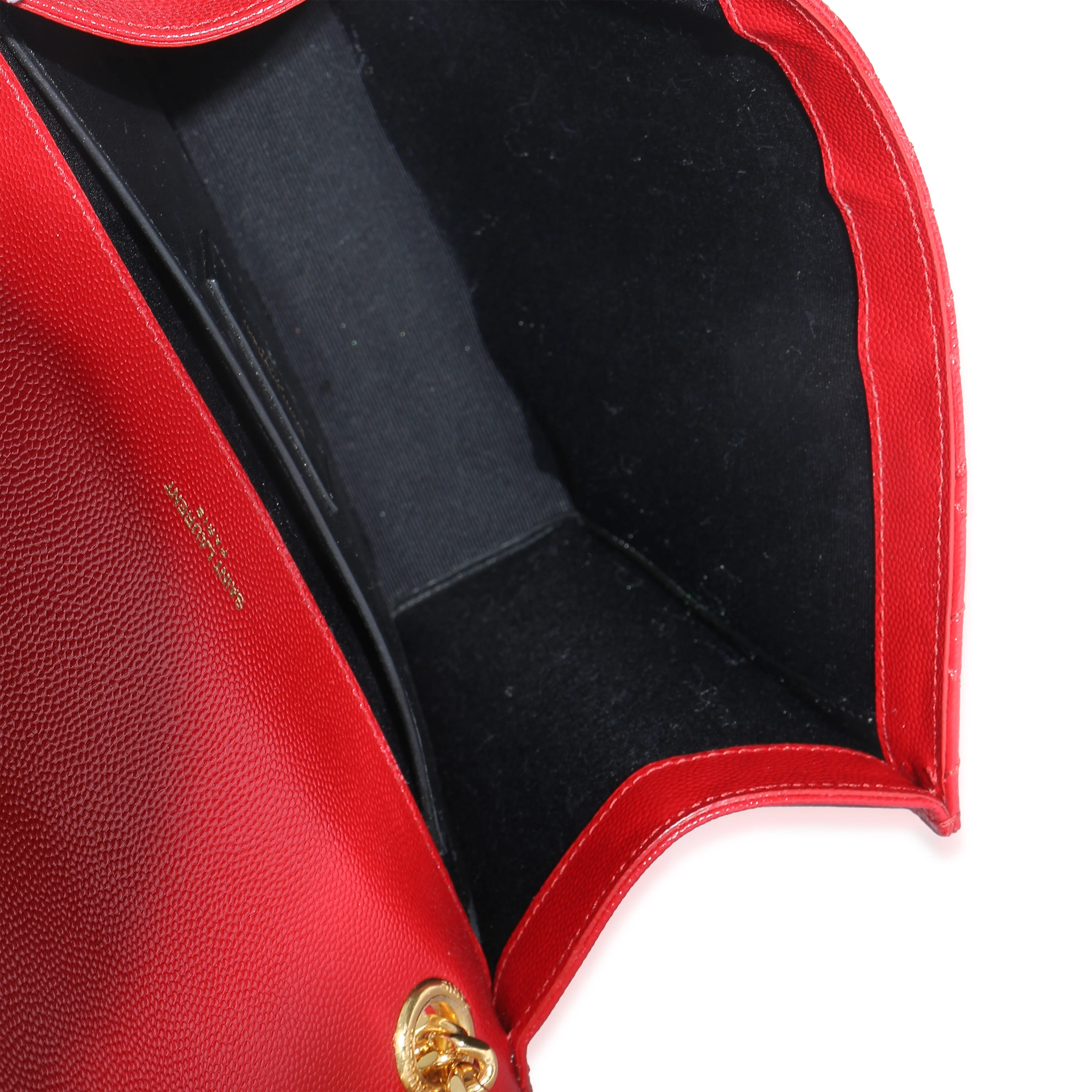 Red Monogram Matelasse Medium Envelope Chain Bag - Image 10