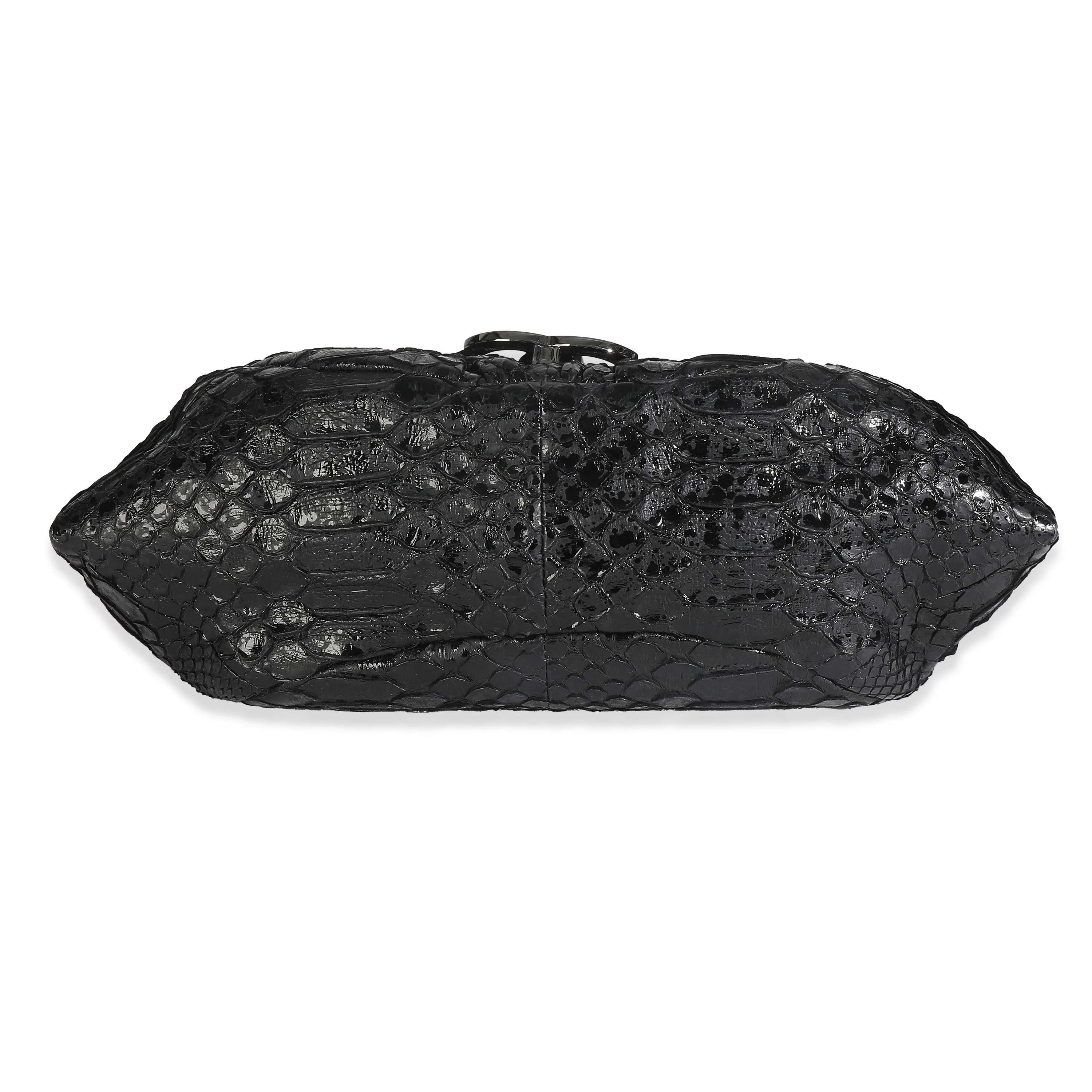 Black Python Sensual CC Small Accordion Flap Bag - Image 5