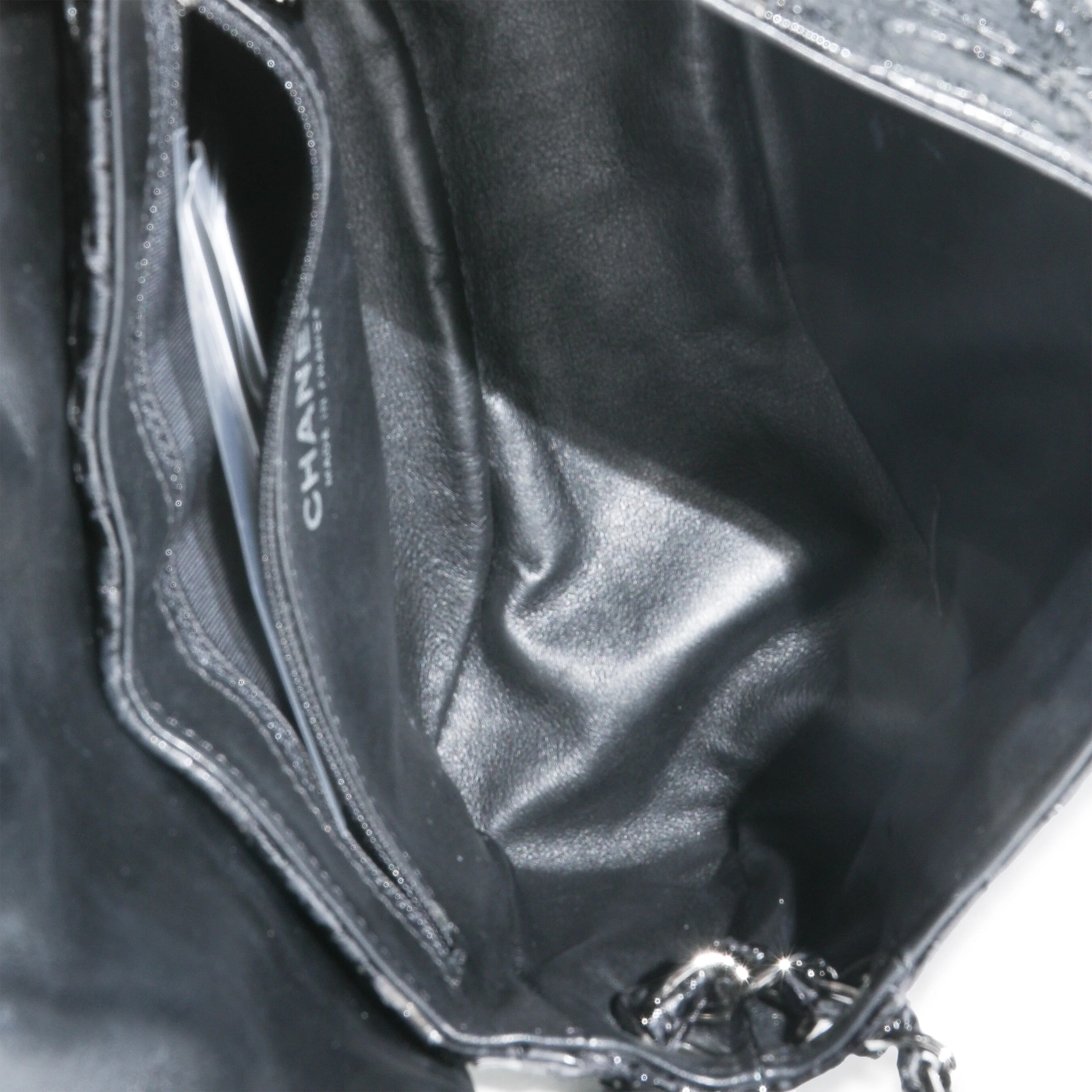 Black Python Sensual CC Small Accordion Flap Bag - Image 9