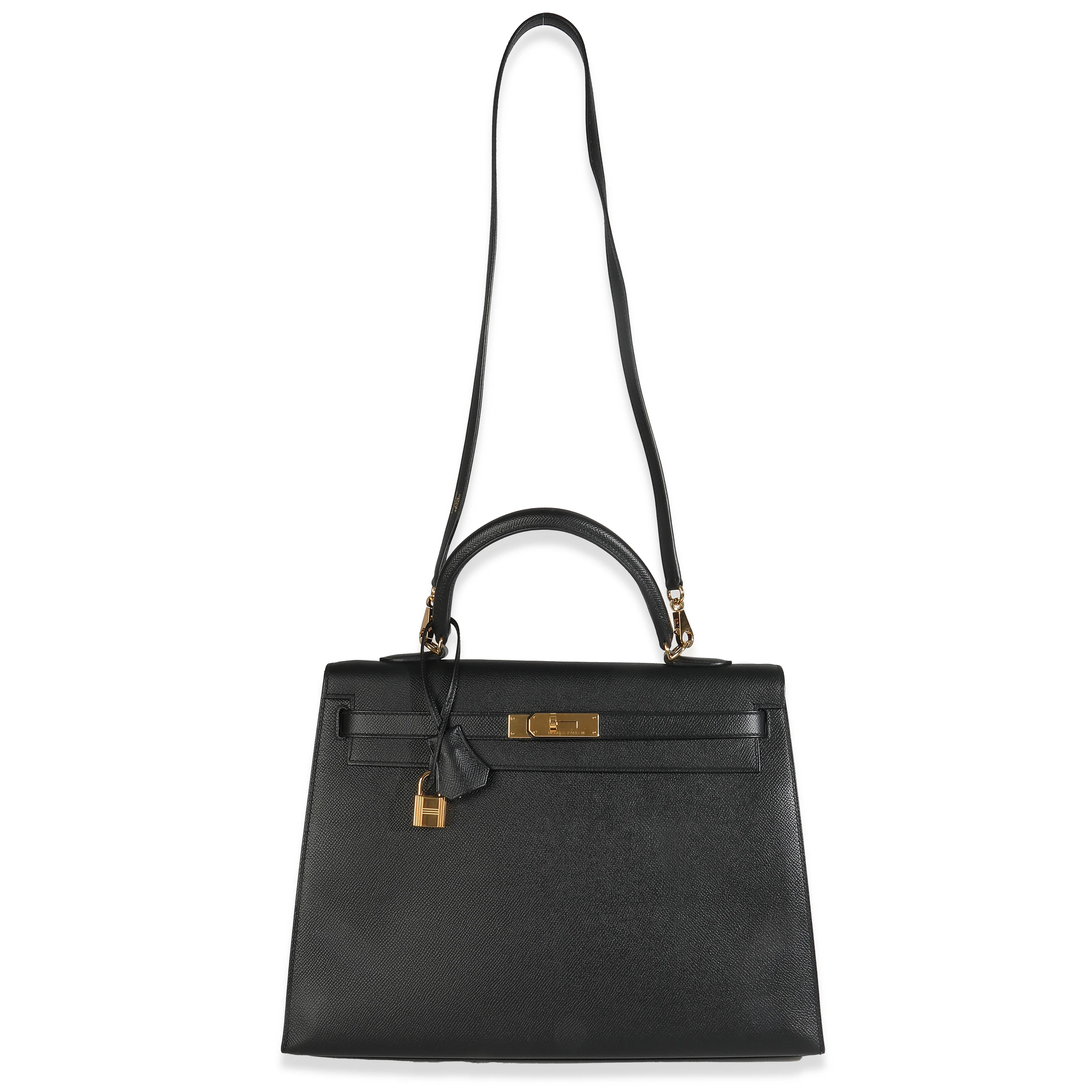 Black Epsom Sellier Kelly 35 GHW - Image 8