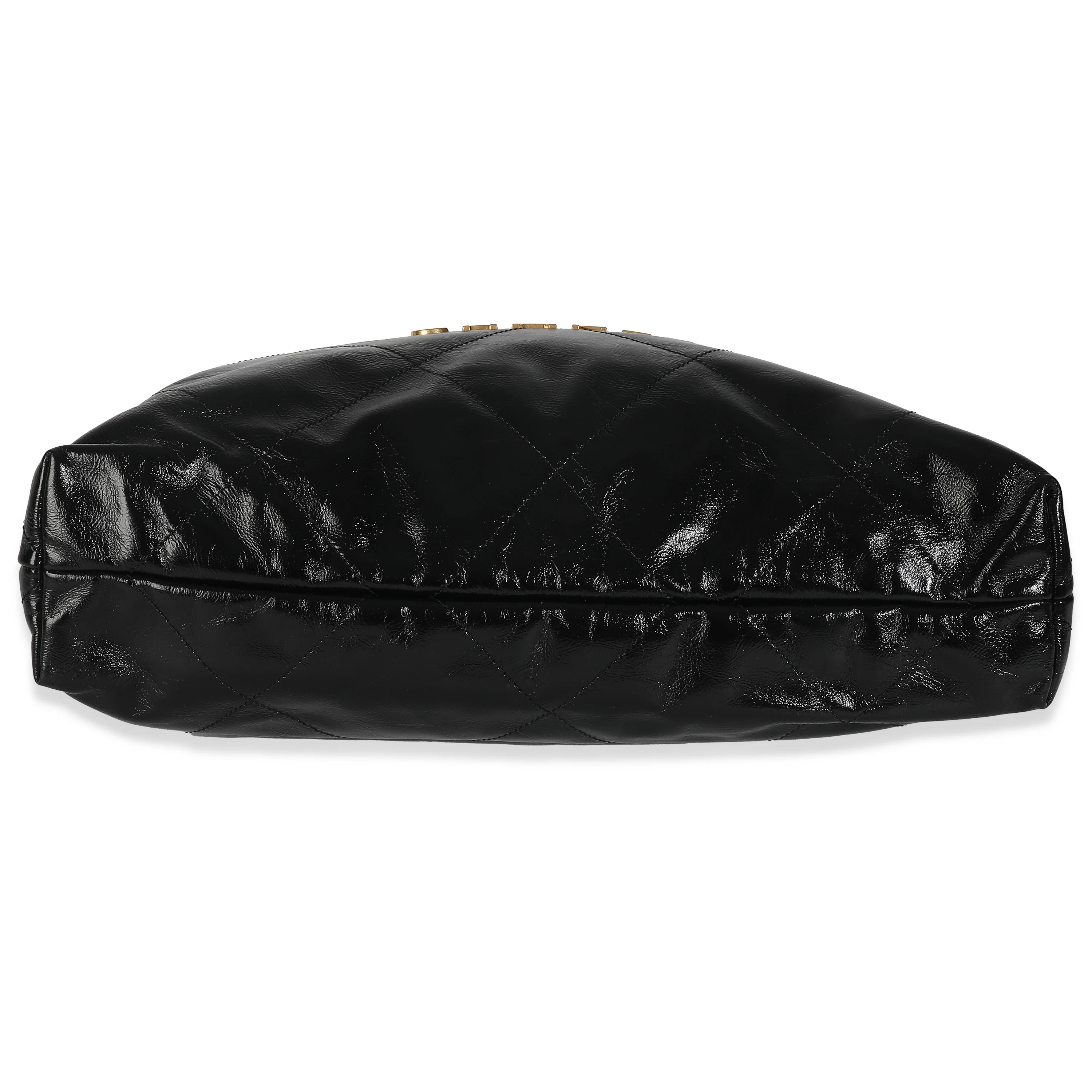 Black Quilted Chanel 22 Hobo - Image 5