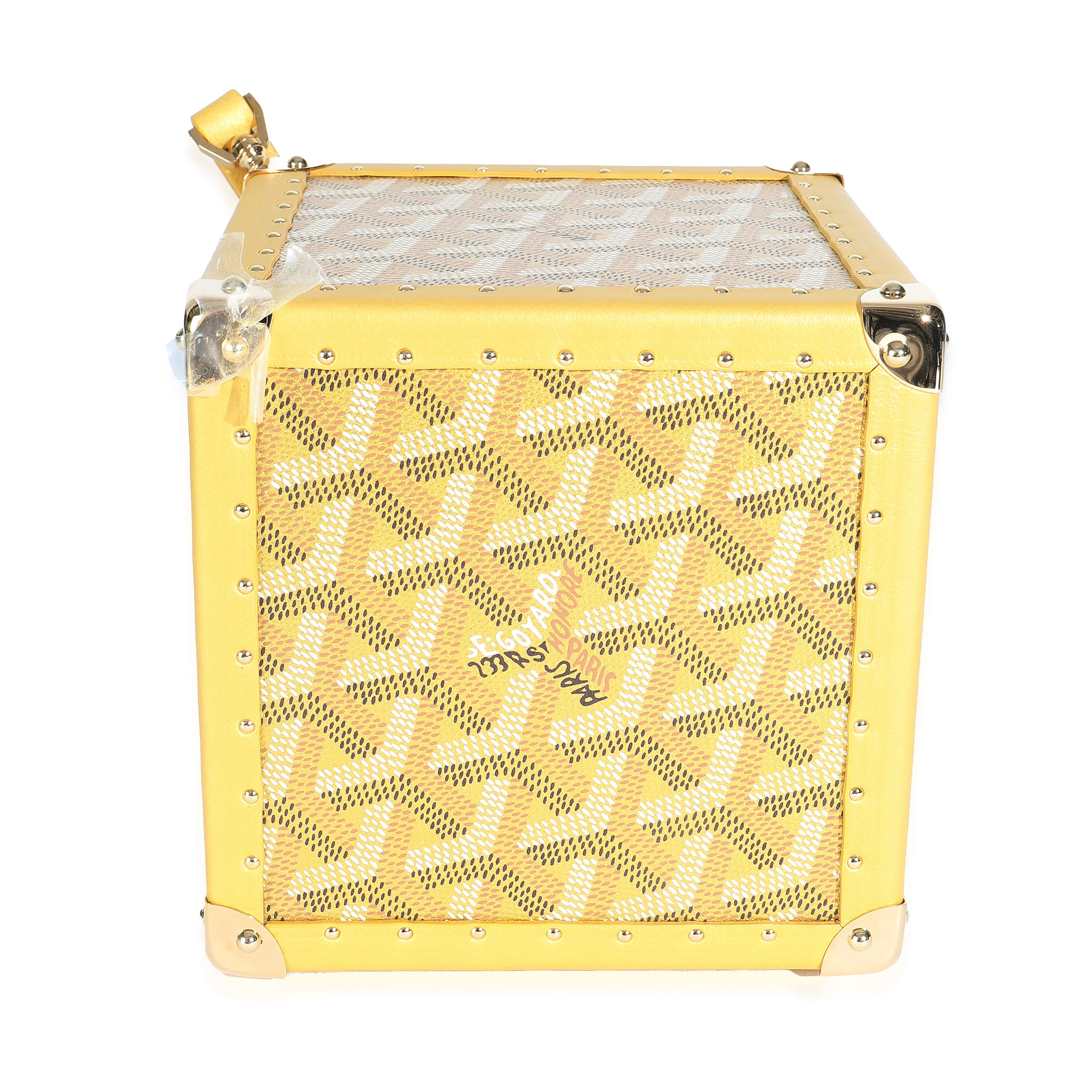 Gold Goyardine Canvas De Trunk Bag - Image 7
