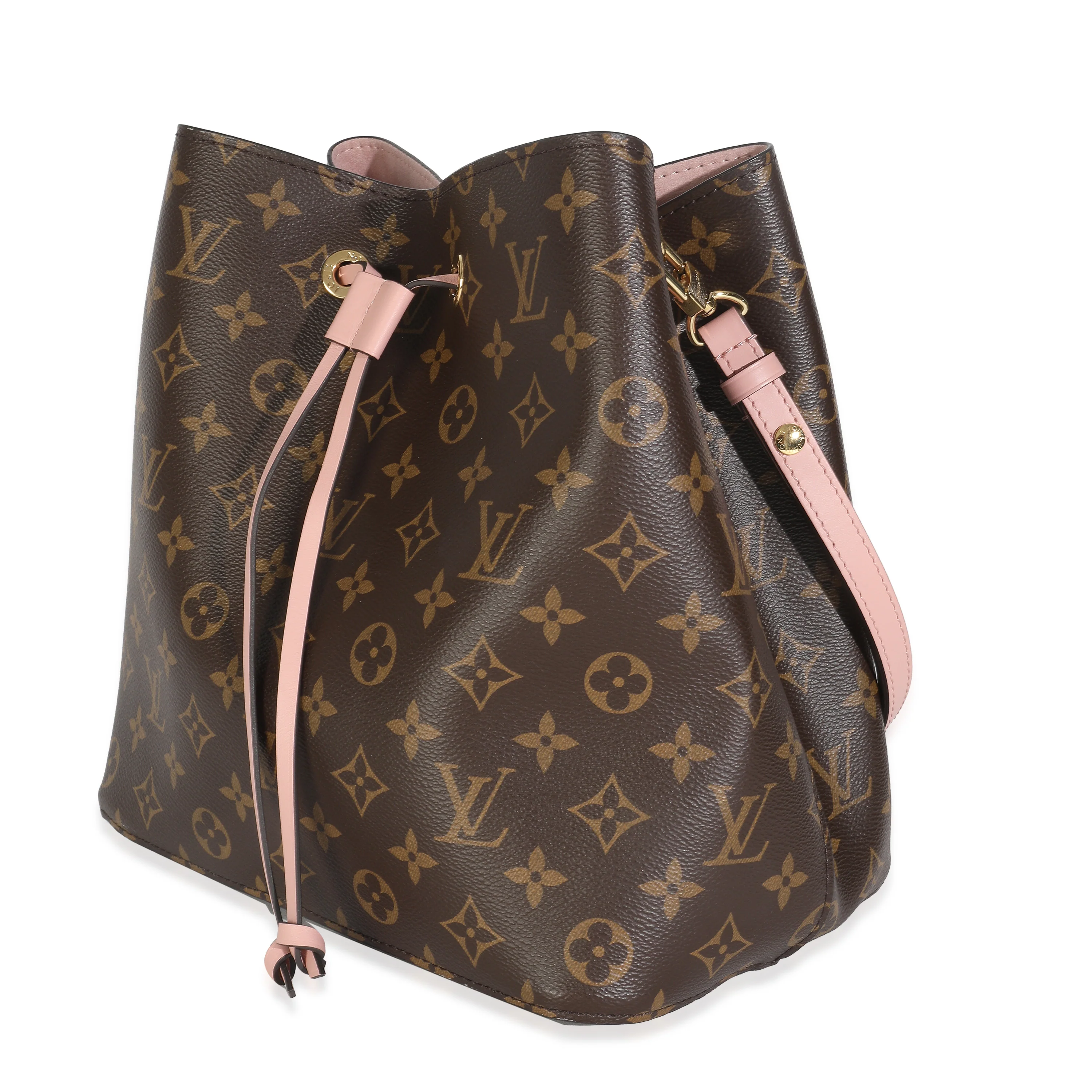 Rose Poudre Damier Ebene Canvas Neonoe MM - Image 2