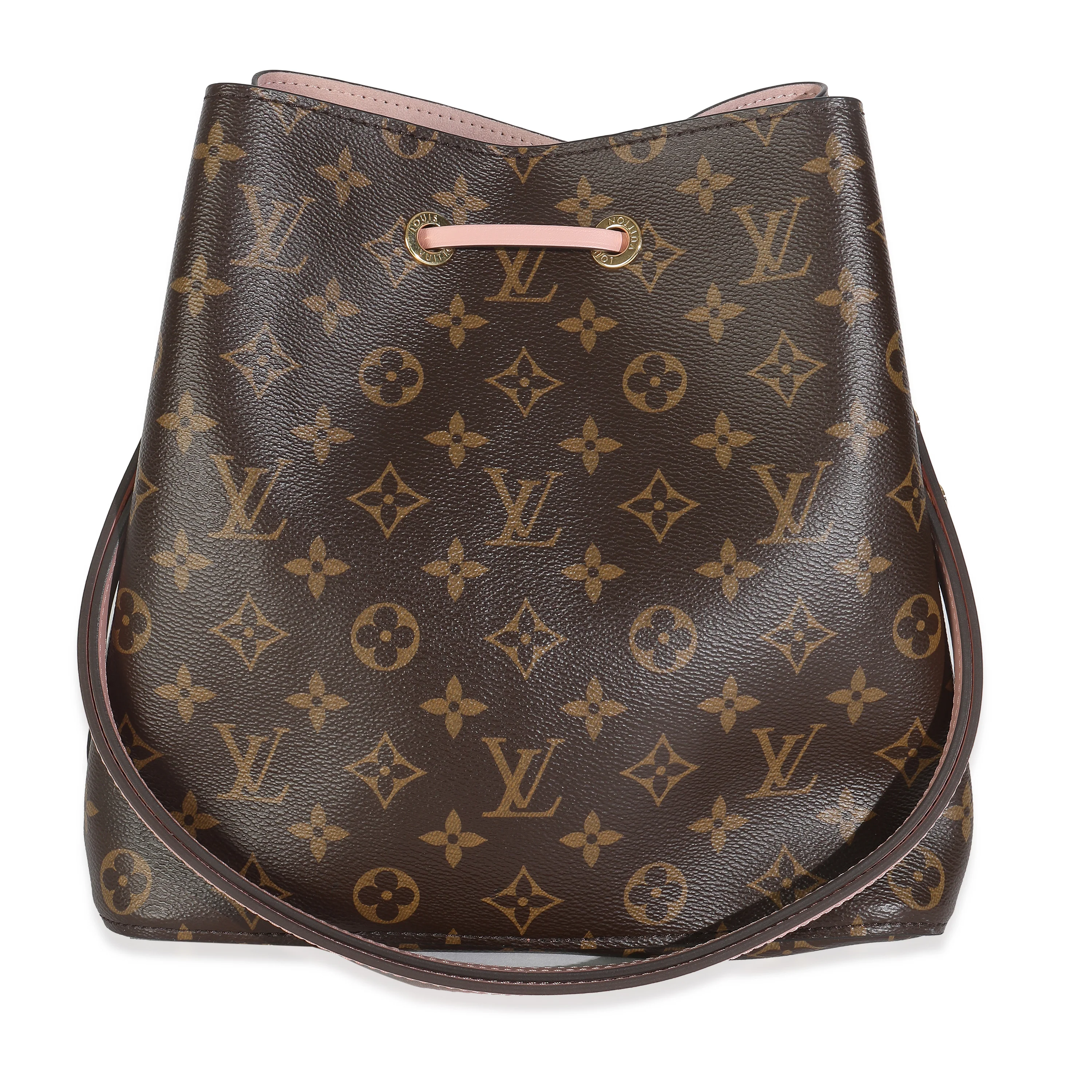 Rose Poudre Damier Ebene Canvas Neonoe MM - Image 4
