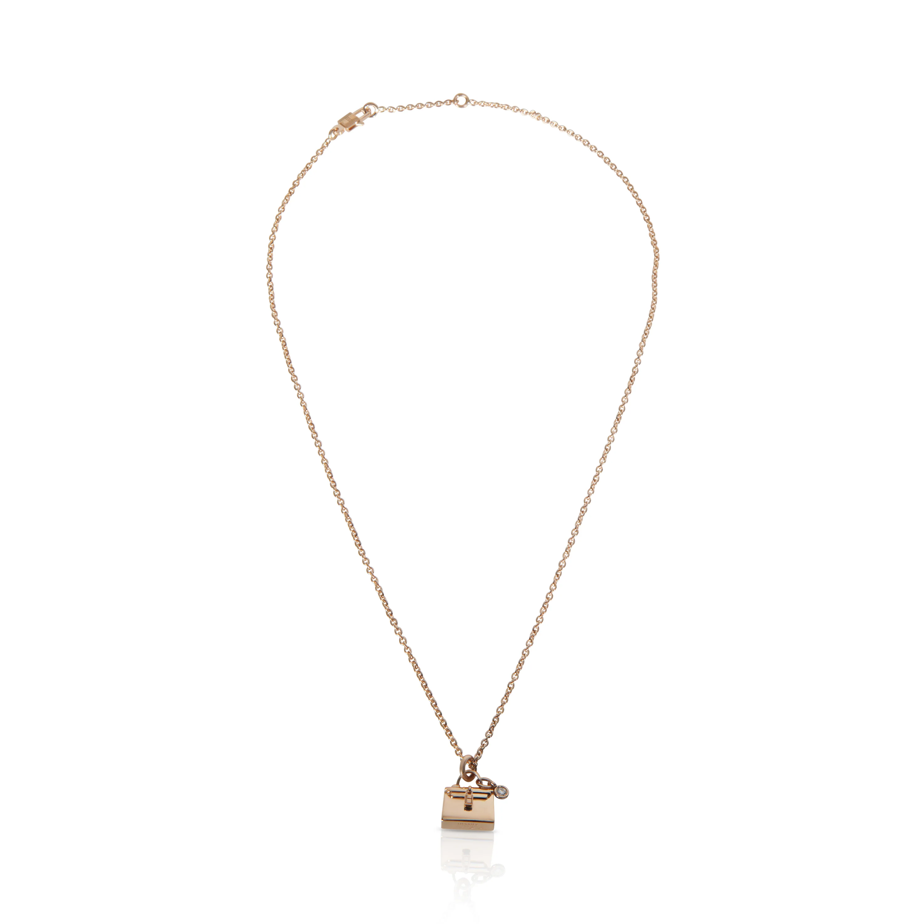 Rose Gold Diamond Amulette Kelly Pendant - Image 3