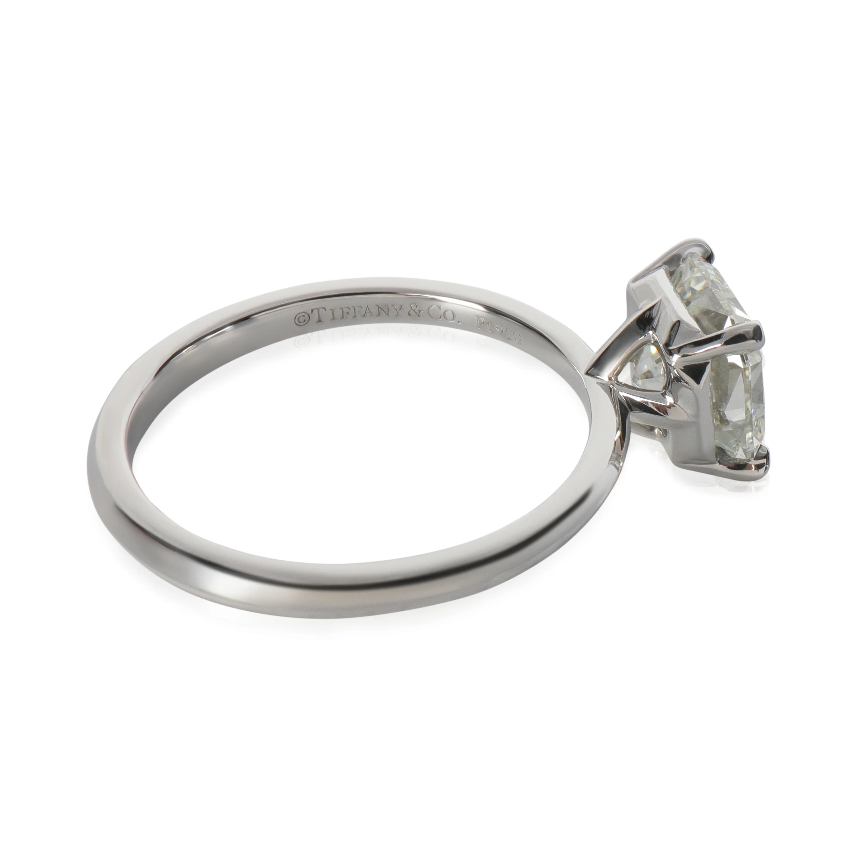 1.61 ct Square Cut Diamond Tiffany True Engagement Ring - Image 2