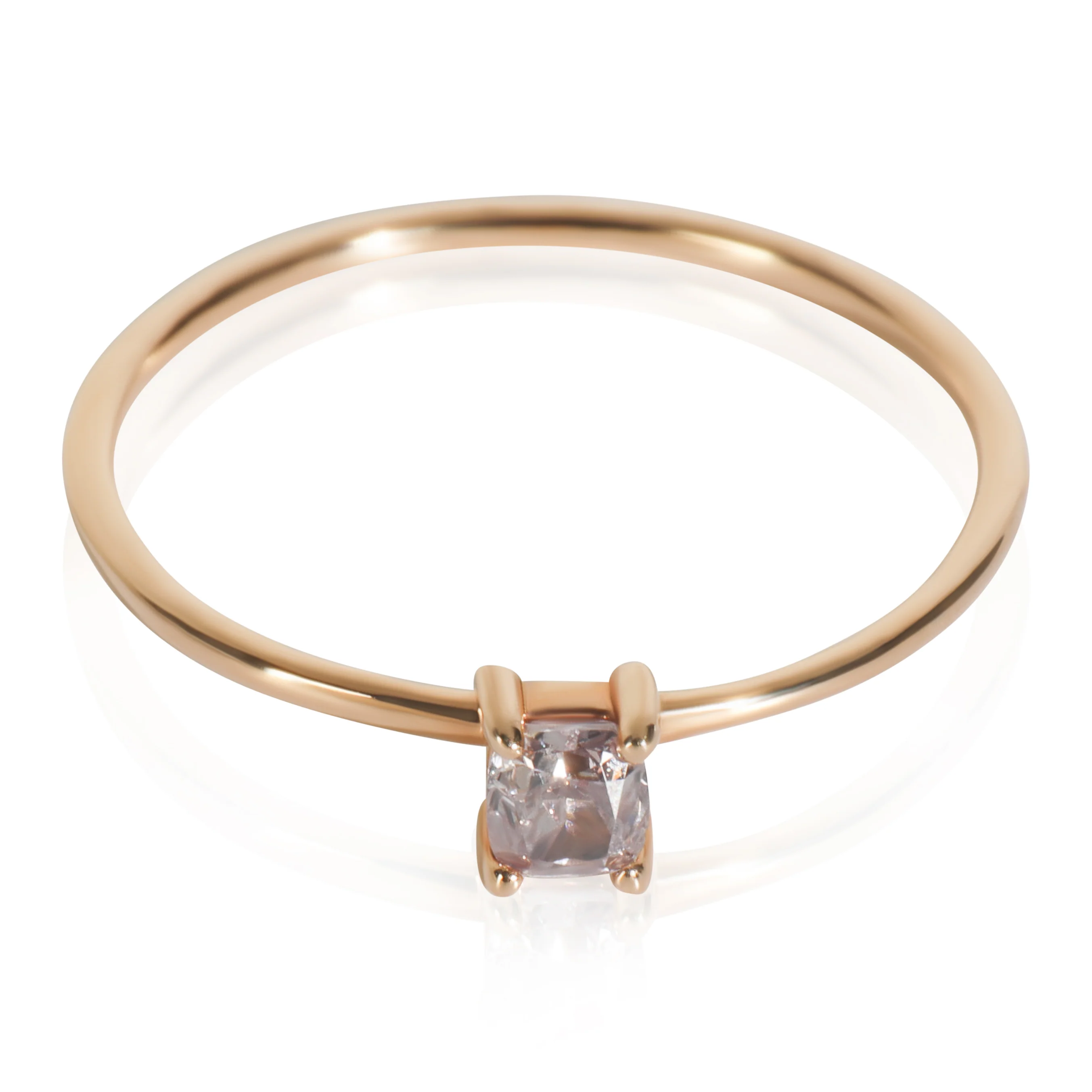 Rose Gold Natural Pink Diamond Ring