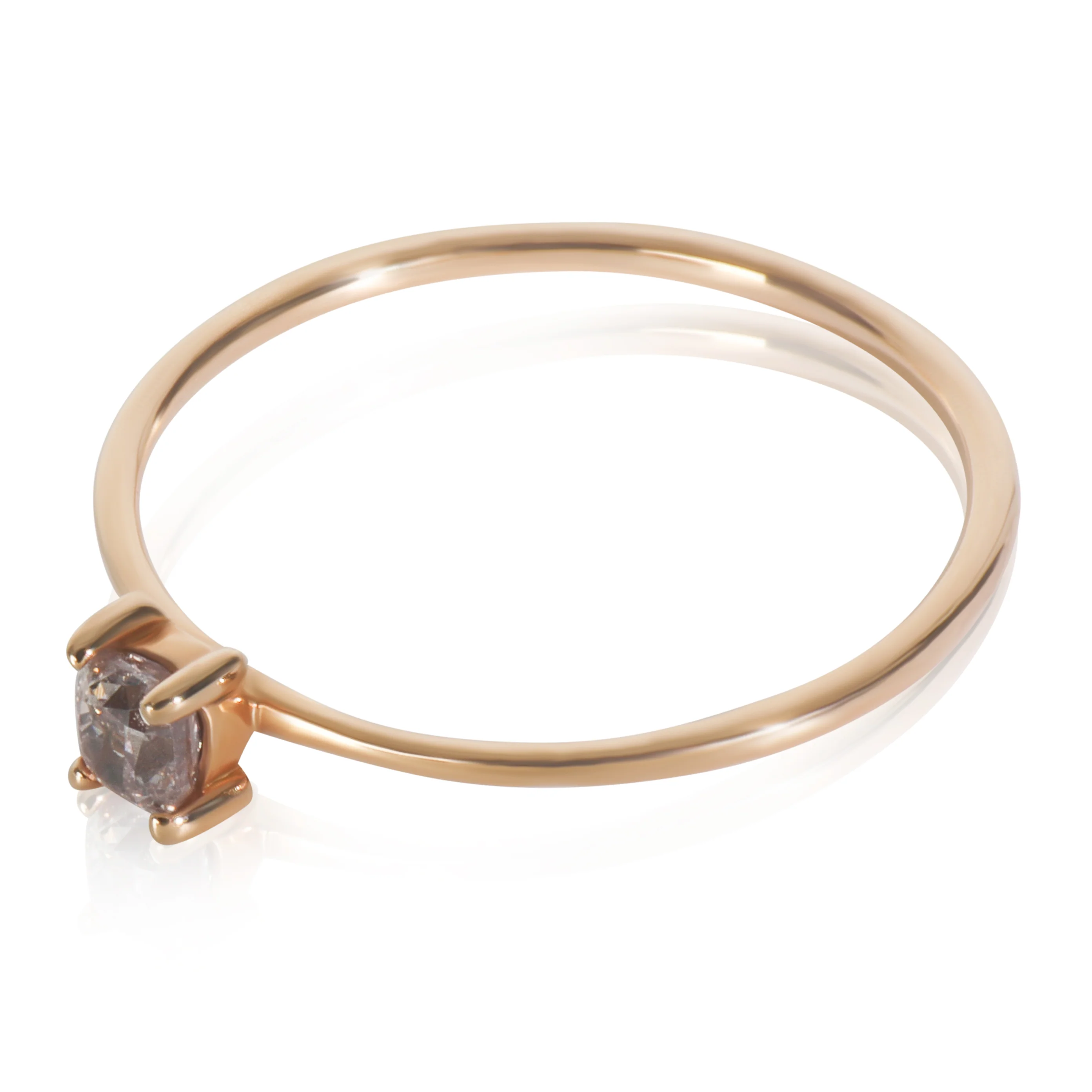 Rose Gold Natural Pink Diamond Ring - Image 2