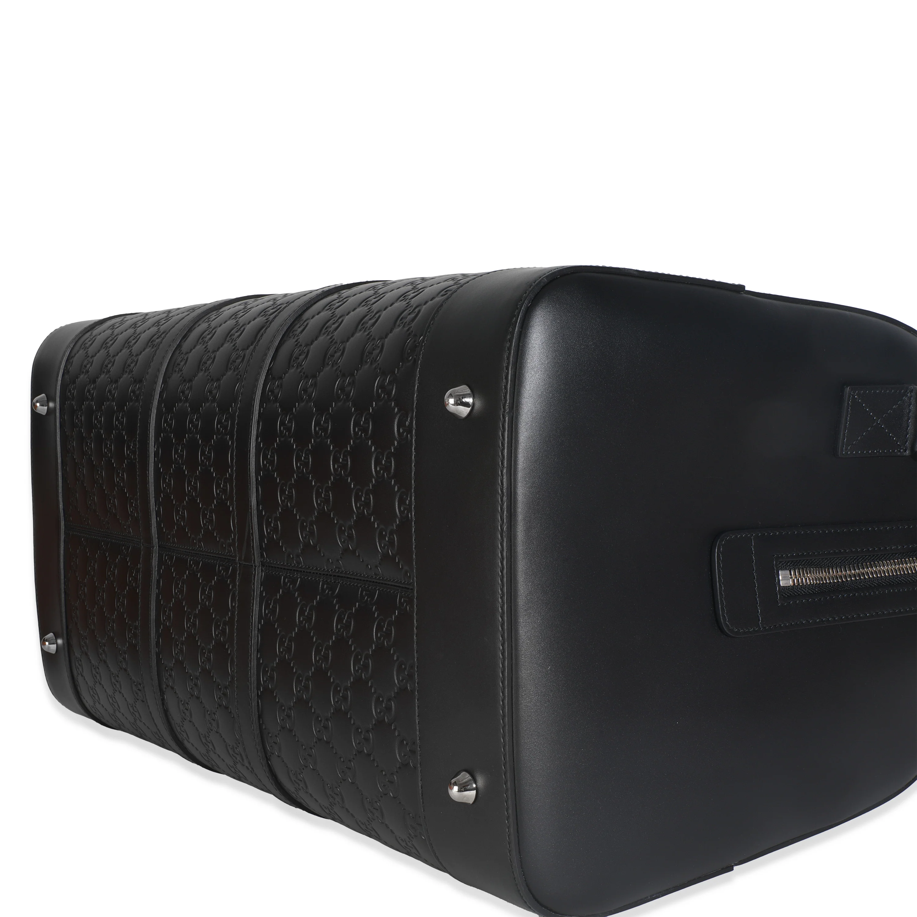 Black Guccissima Signature Medium Duffle Bag - Image 6