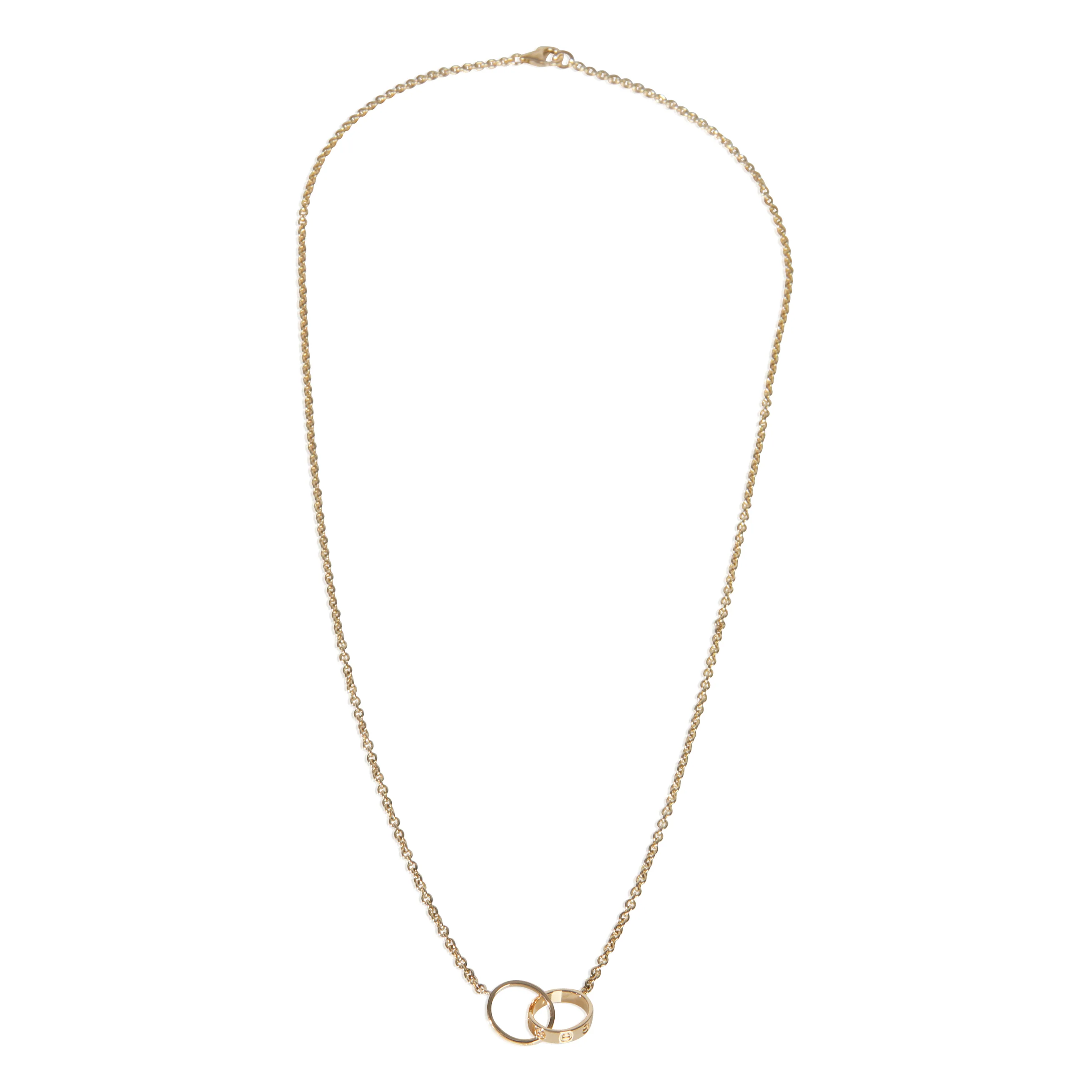 Yellow Gold Love Necklace - Image 3