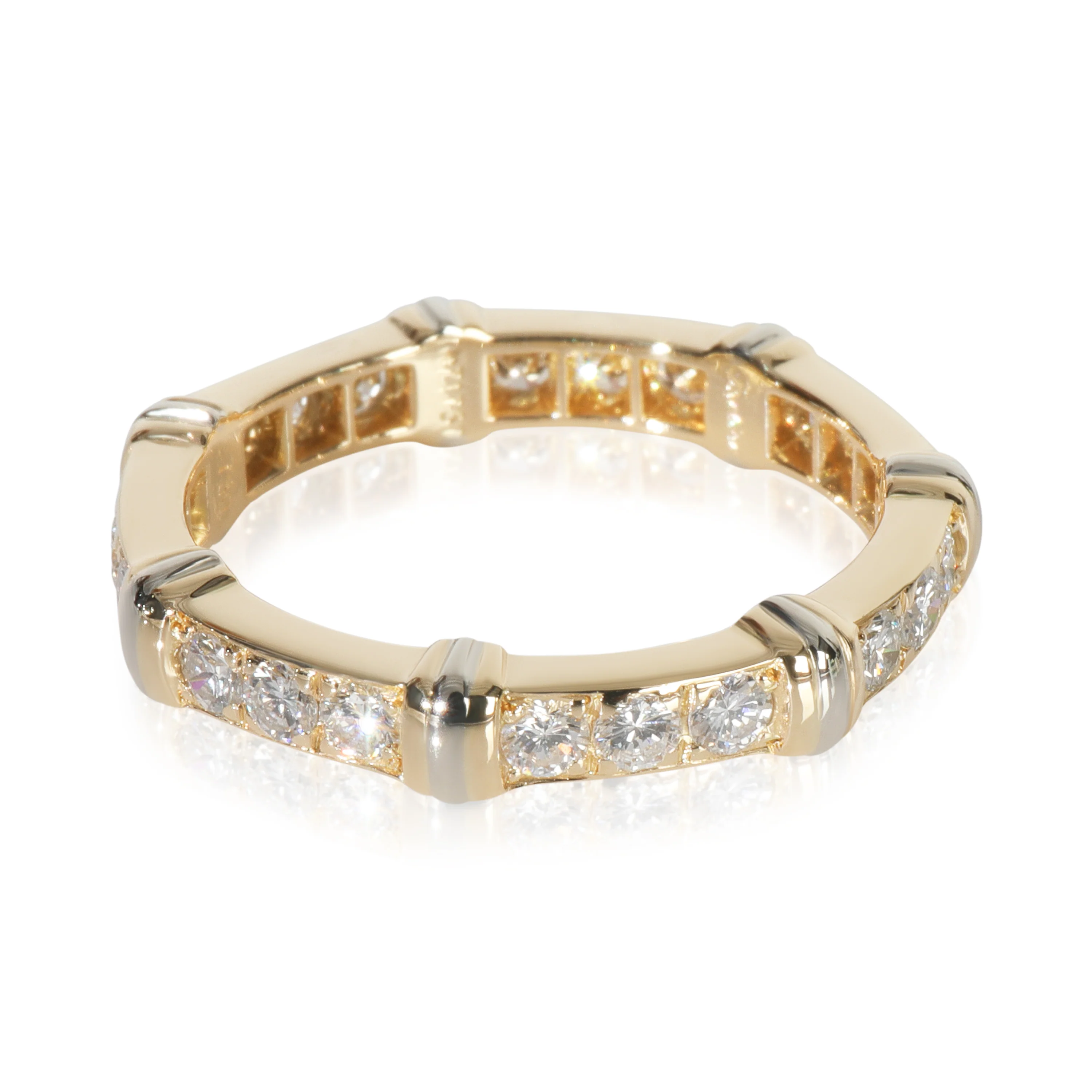 White Gold & Yellow Gold Diamond Vintage Contessa Band - Image 2