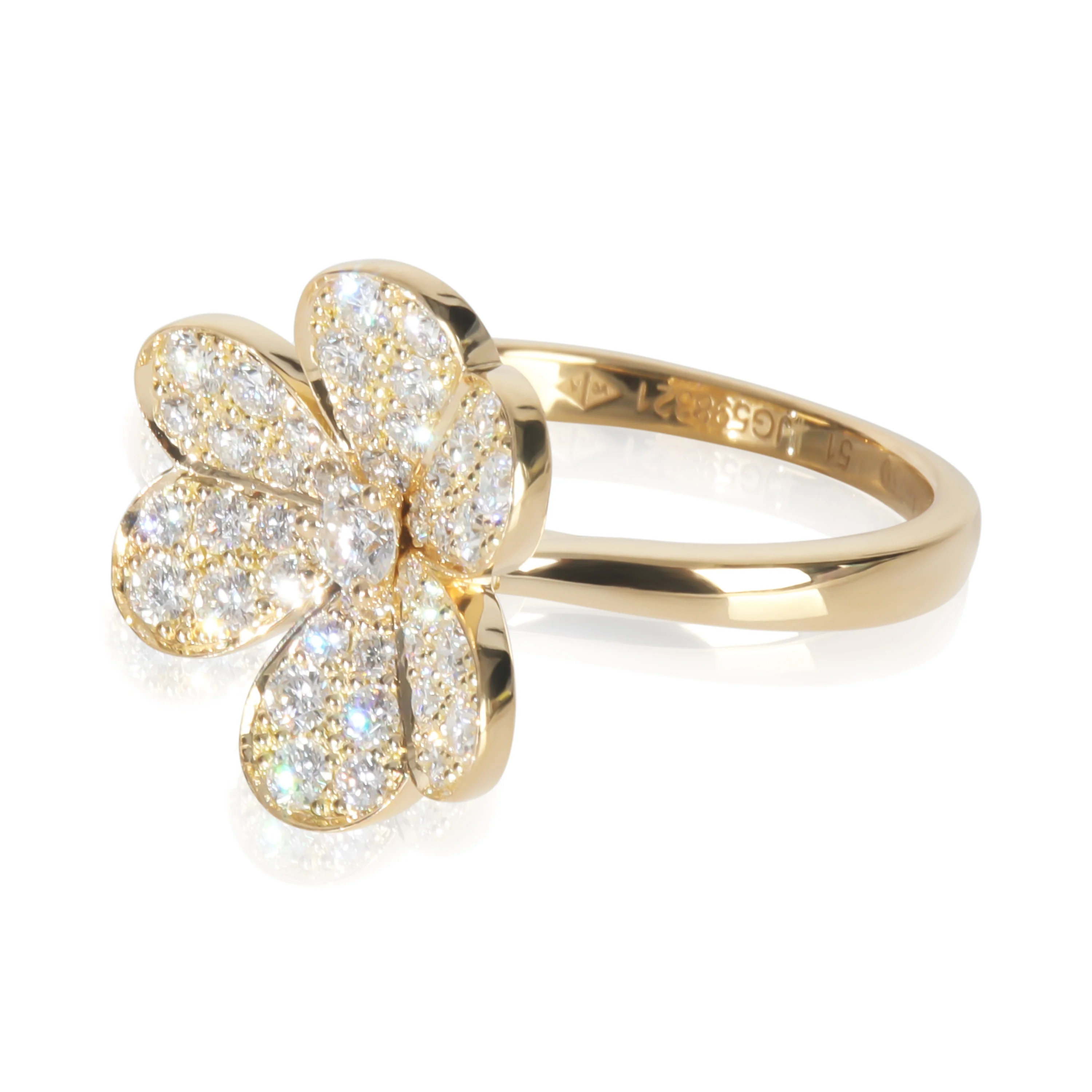 Yellow Gold Diamond Small Model Frivole Ring - Image 2