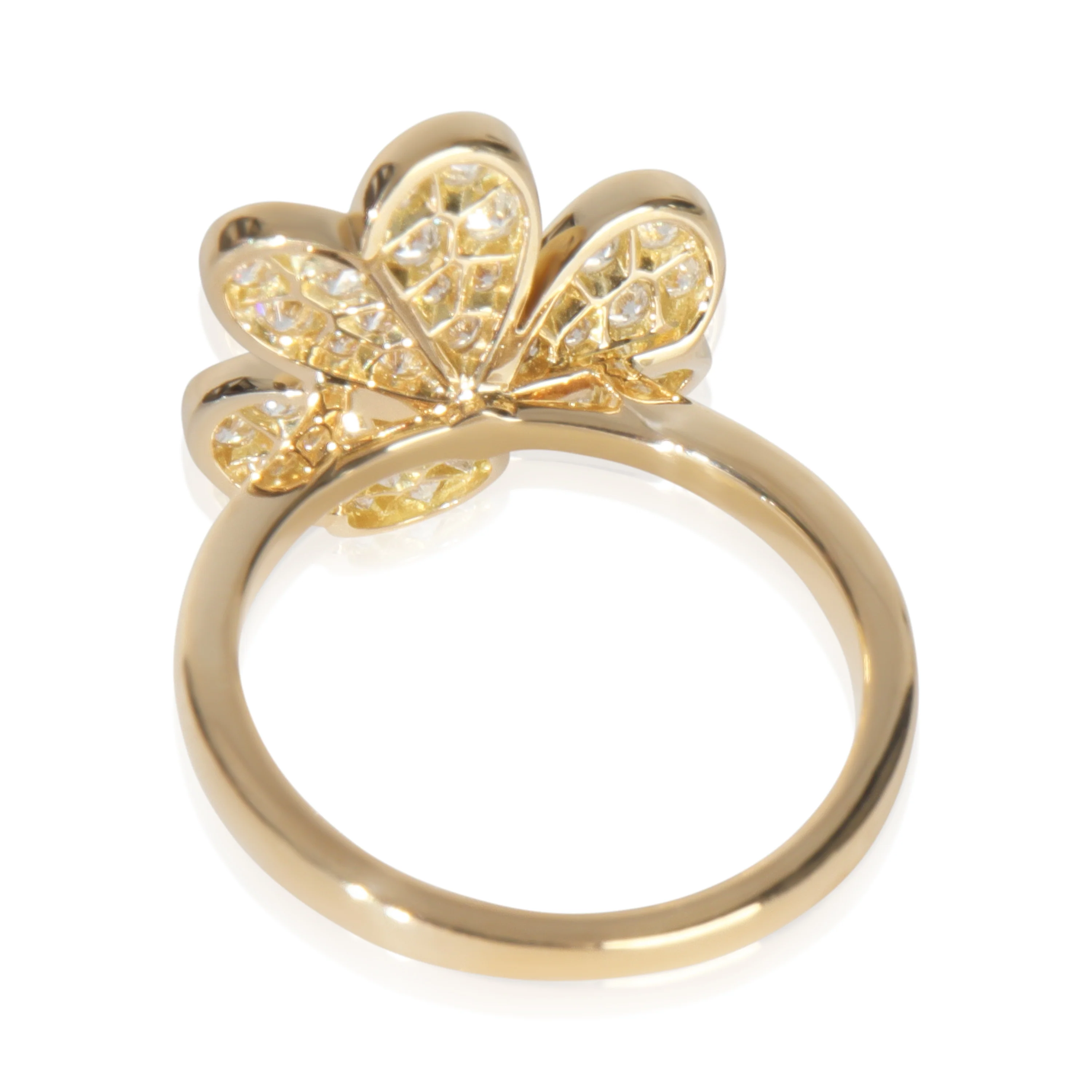 Yellow Gold Diamond Small Model Frivole Ring - Image 3
