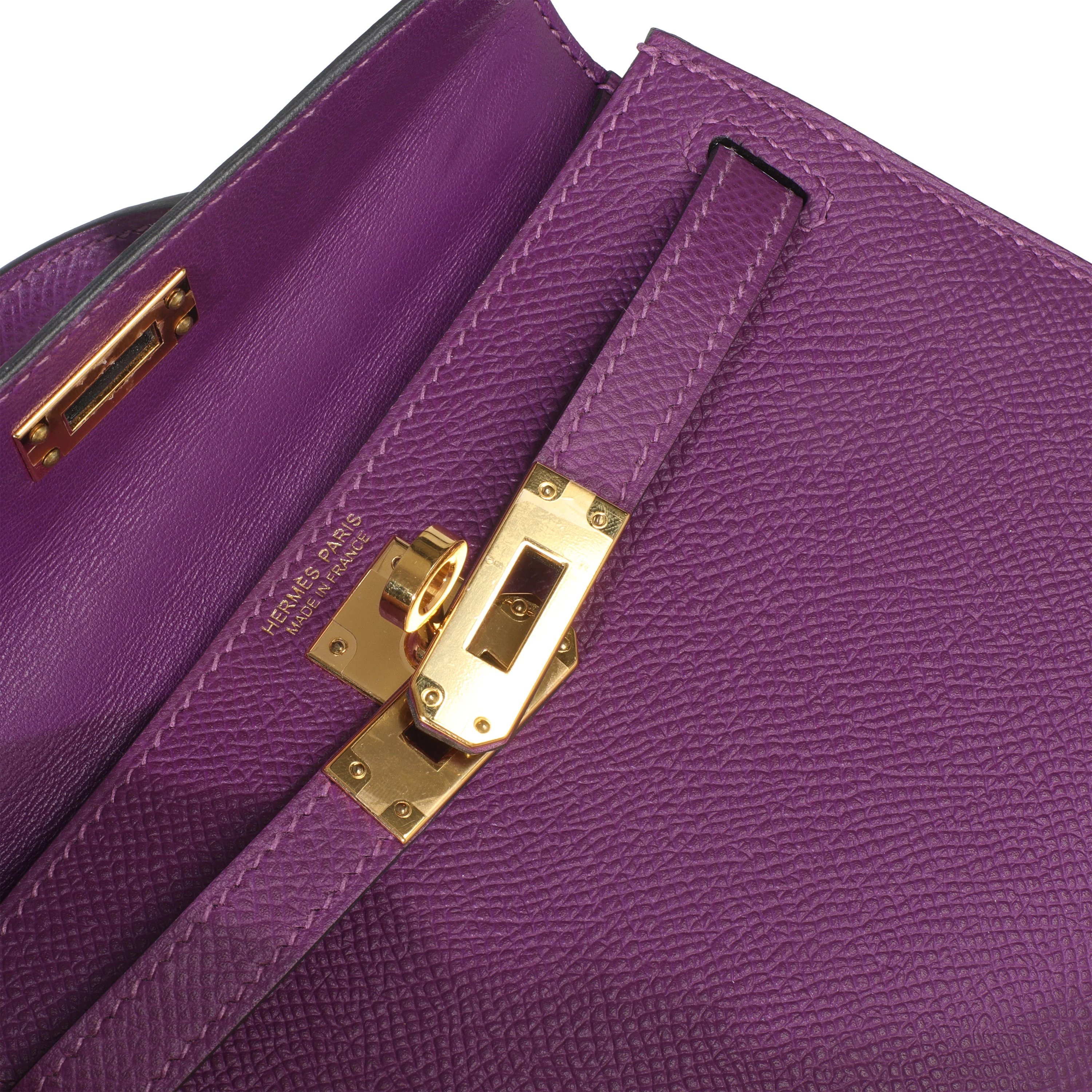 Anemone Epsom Sellier Mini Kelly II 20 GHW - Image 9
