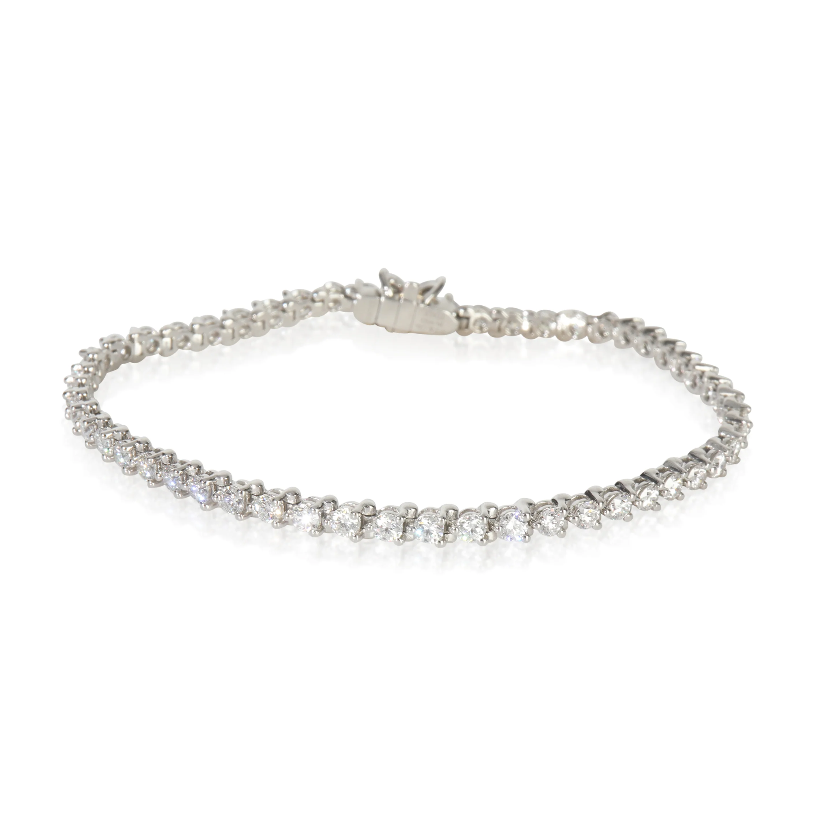 Platinum Diamond Victoria Tennis Bracelet - Image 3