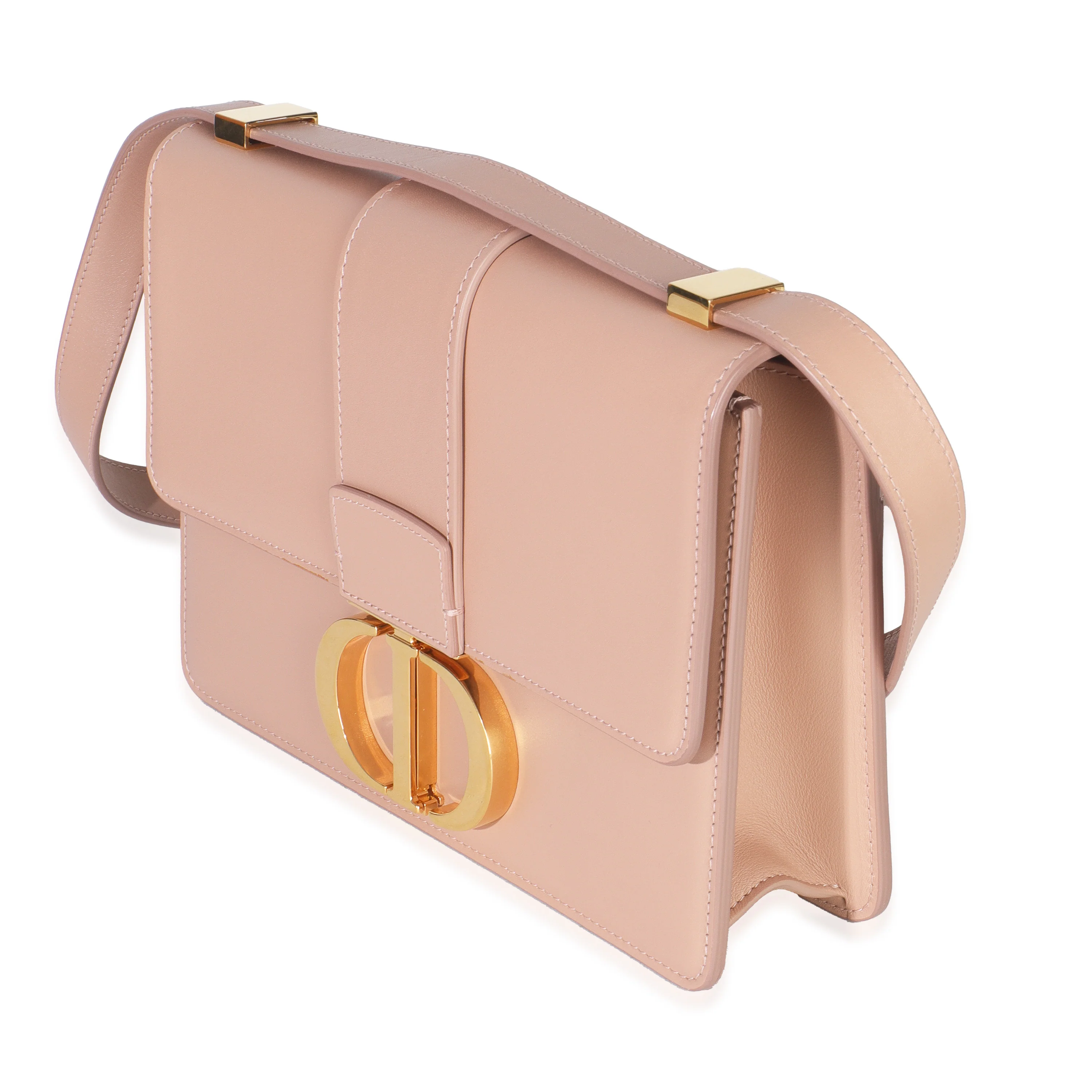 Beige Smooth Box Calfskin 30 Montaigne Flap Bag - Image 2