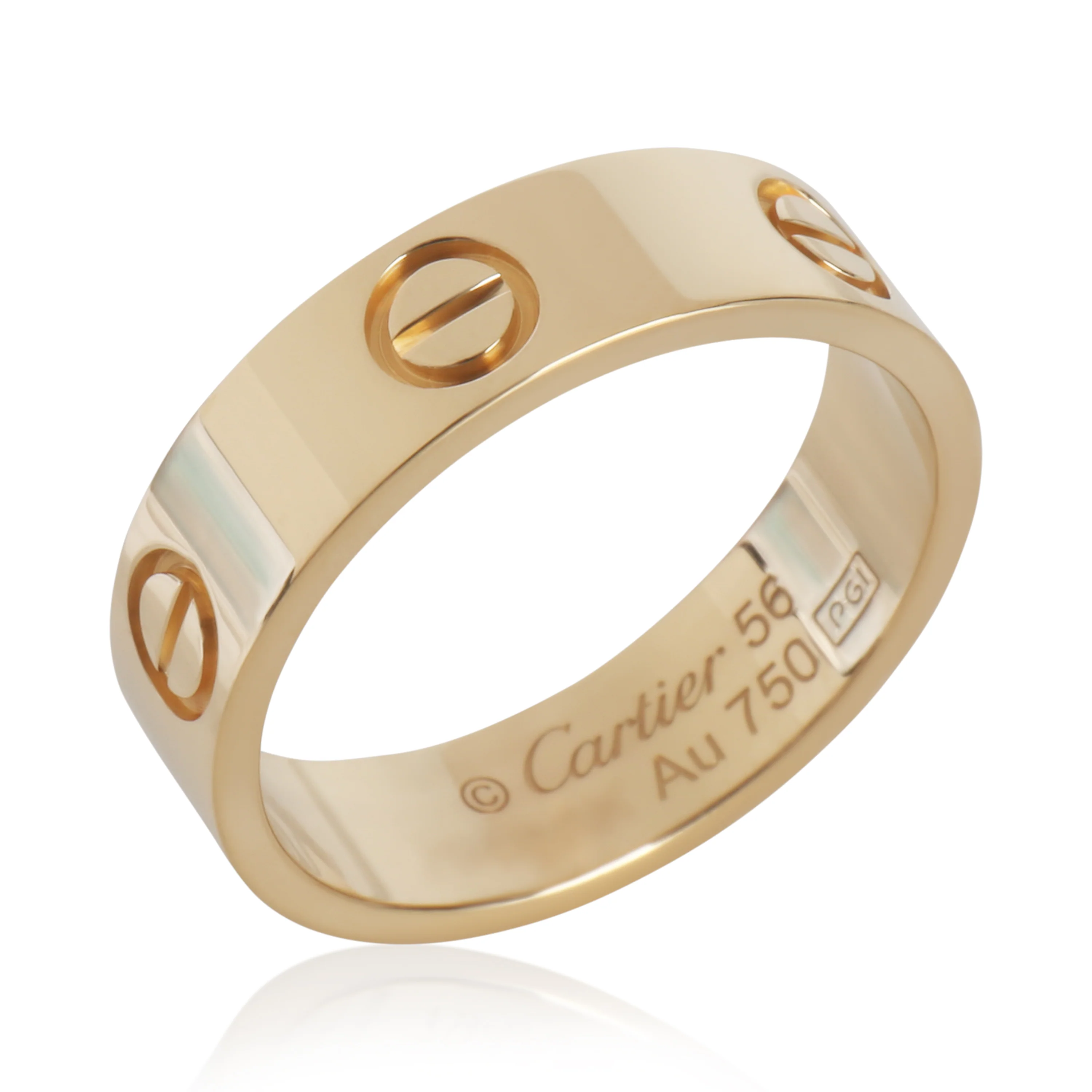 Yellow Gold Love Ring - Image 4