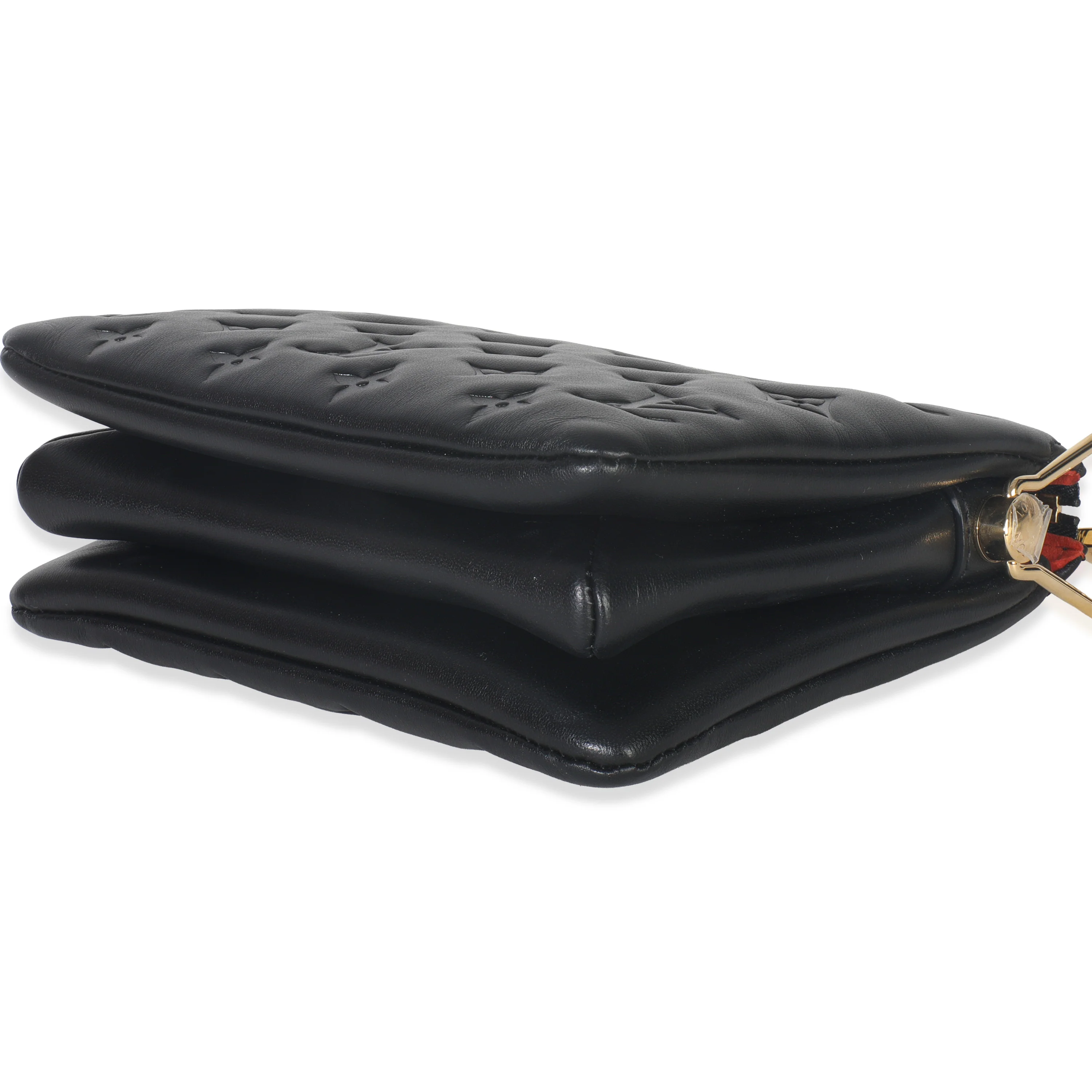 Black Monogram Embossed Lambskin Coussin BB - Image 7