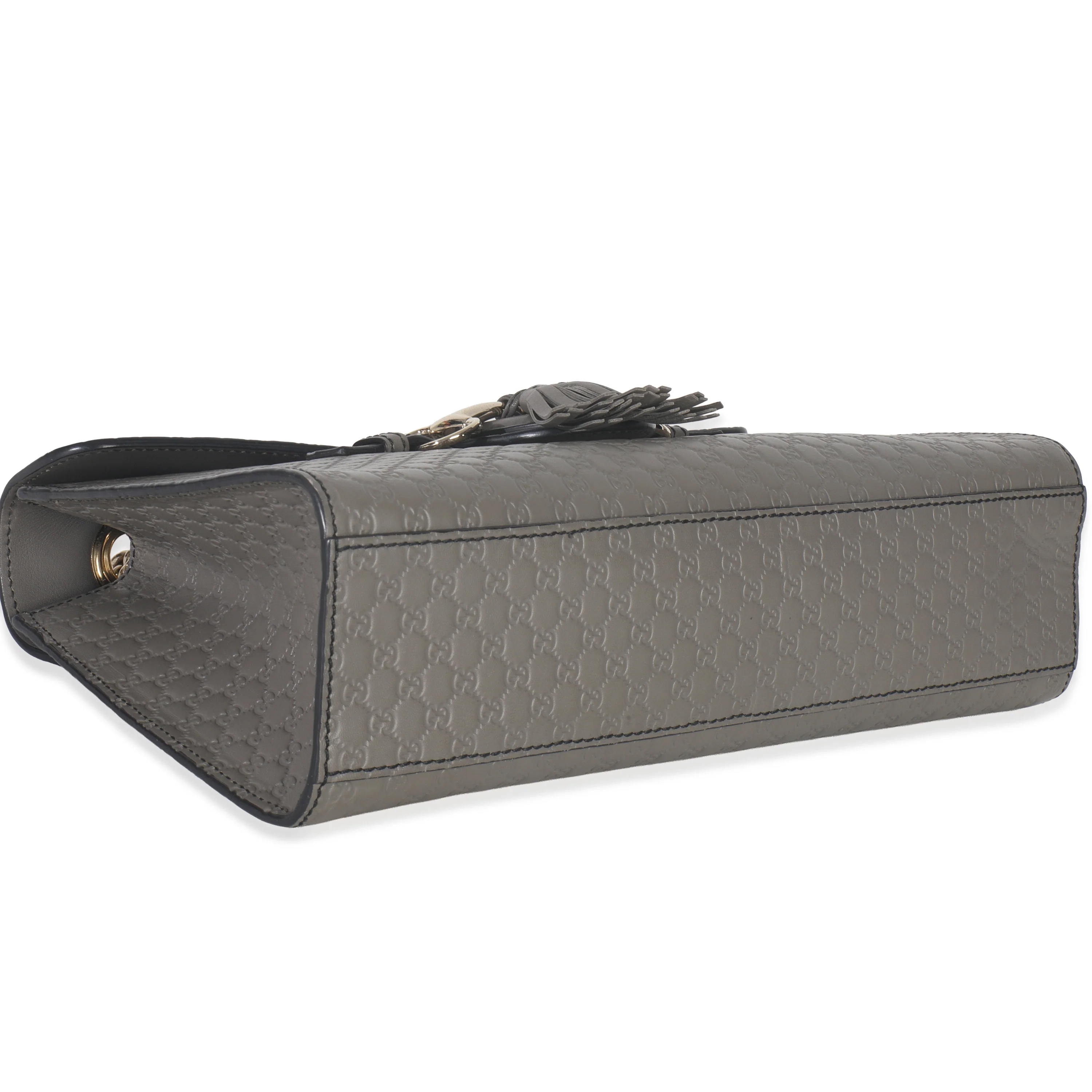 Grey Guccissima Leather Medium Chain Shoulder Bag - Image 6