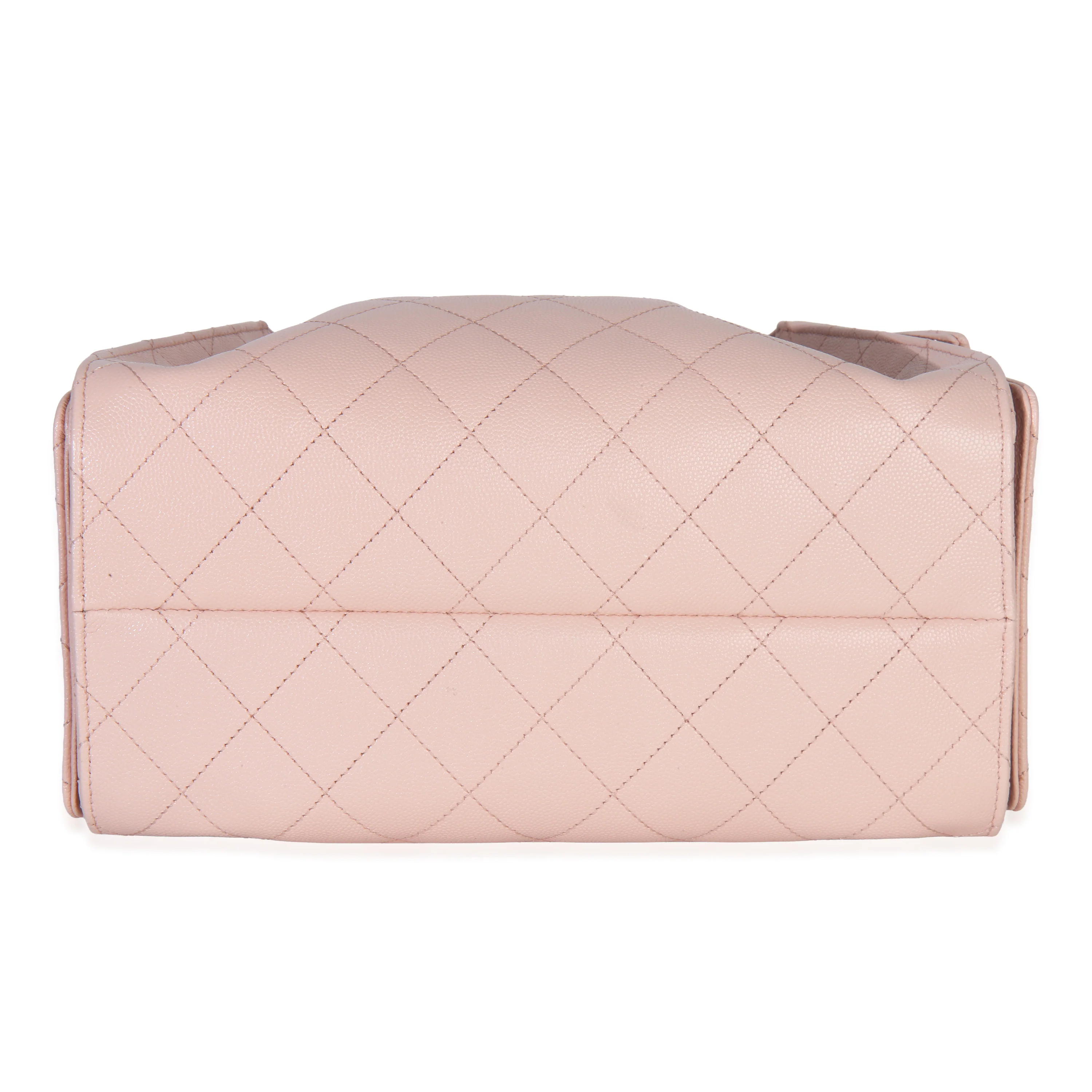 Pink Quilted Caviar Small Chanel 25 Hobo Handbag - Image 5