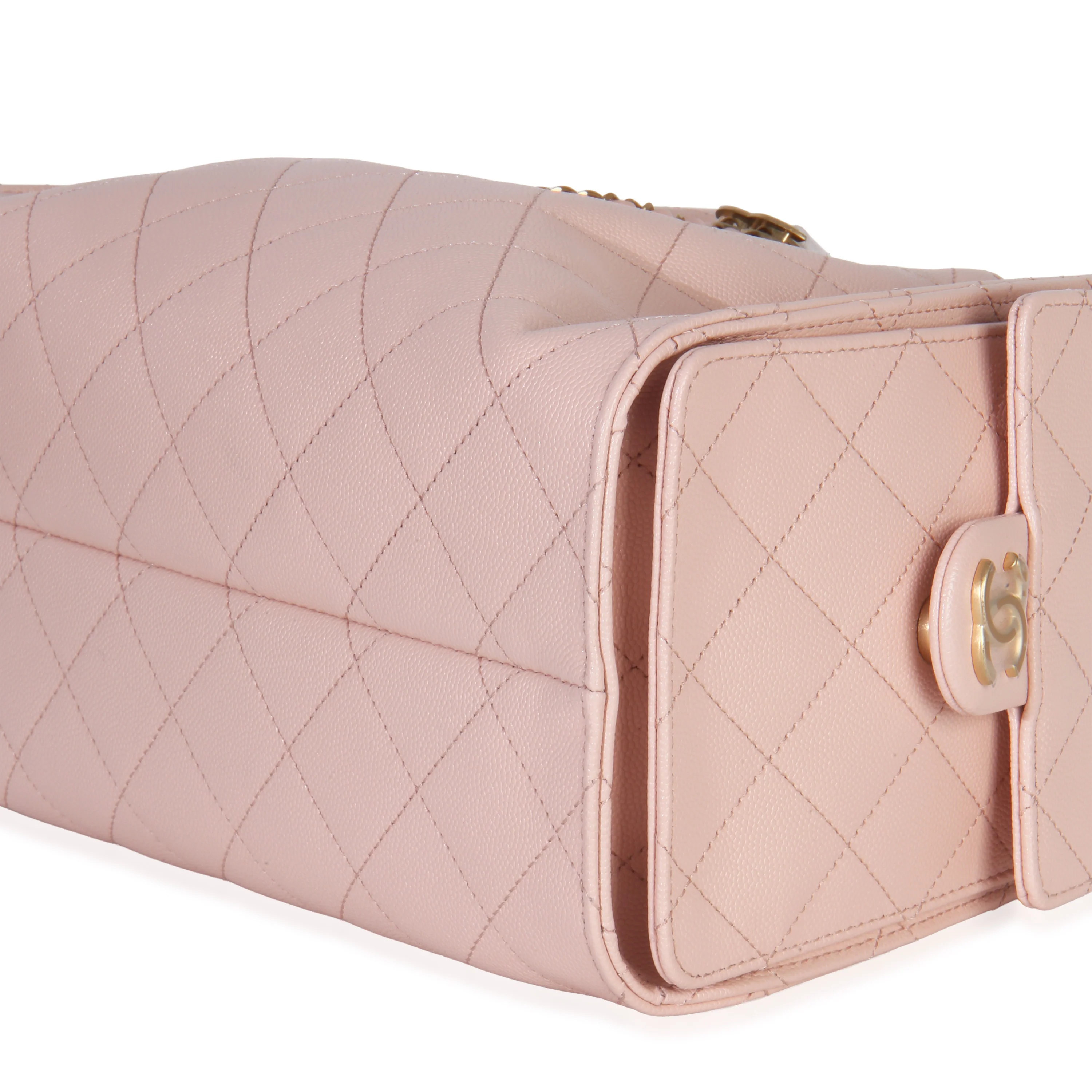 Pink Quilted Caviar Small Chanel 25 Hobo Handbag - Image 7