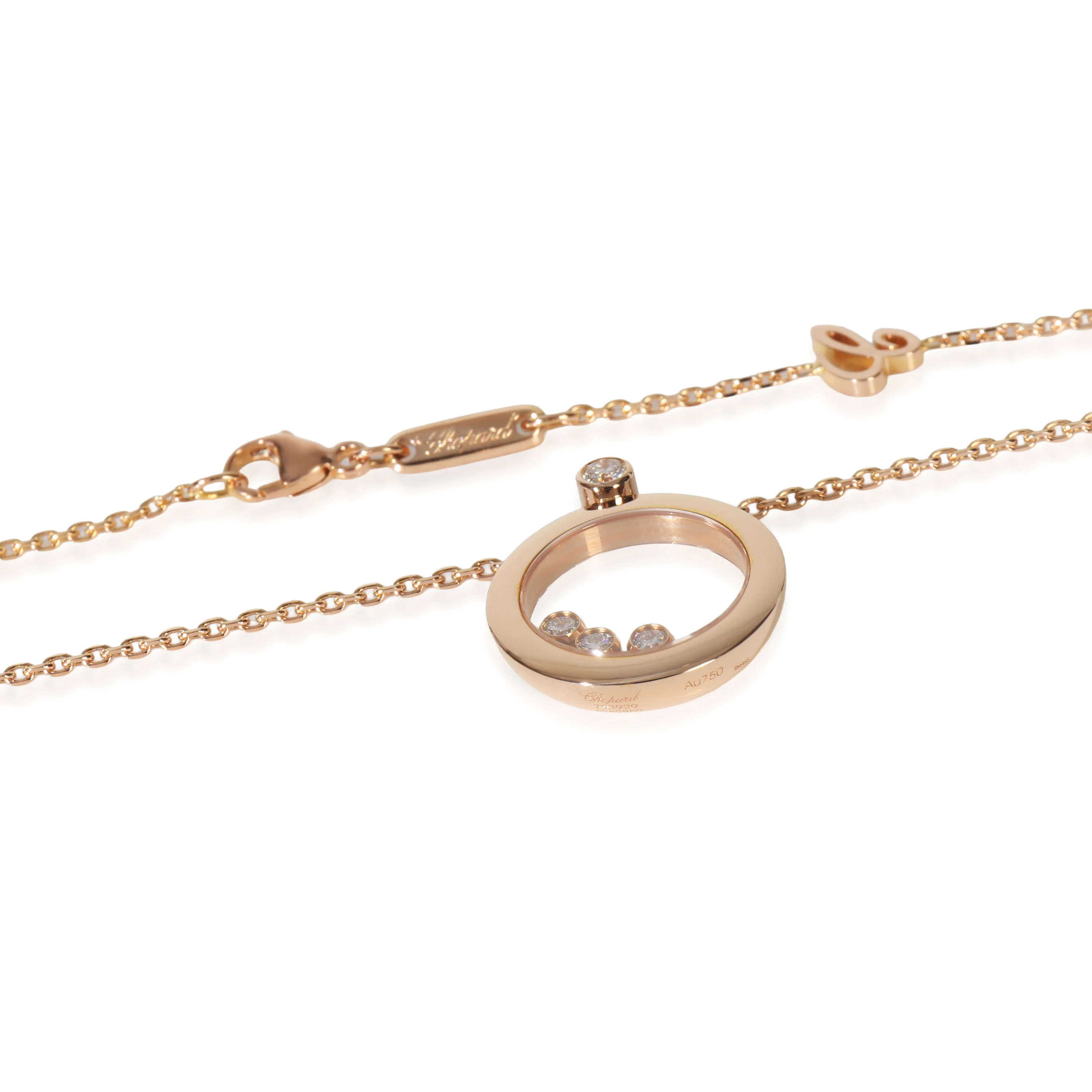 Rose Gold Diamond Happy Diamond Pendant - Image 3