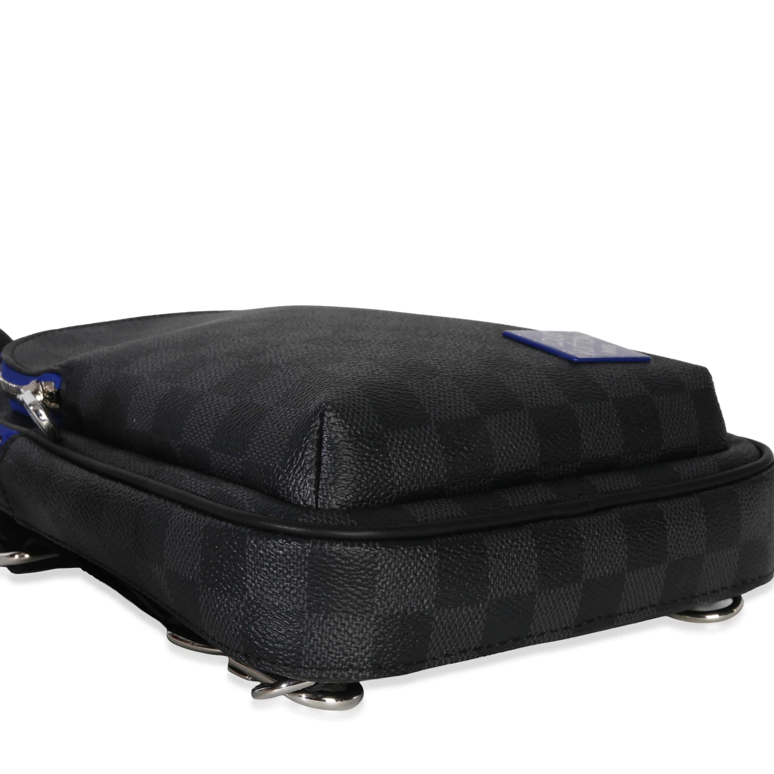 Indigo Blue Damier Graphite Canvas Avenue Slingbag - Image 6