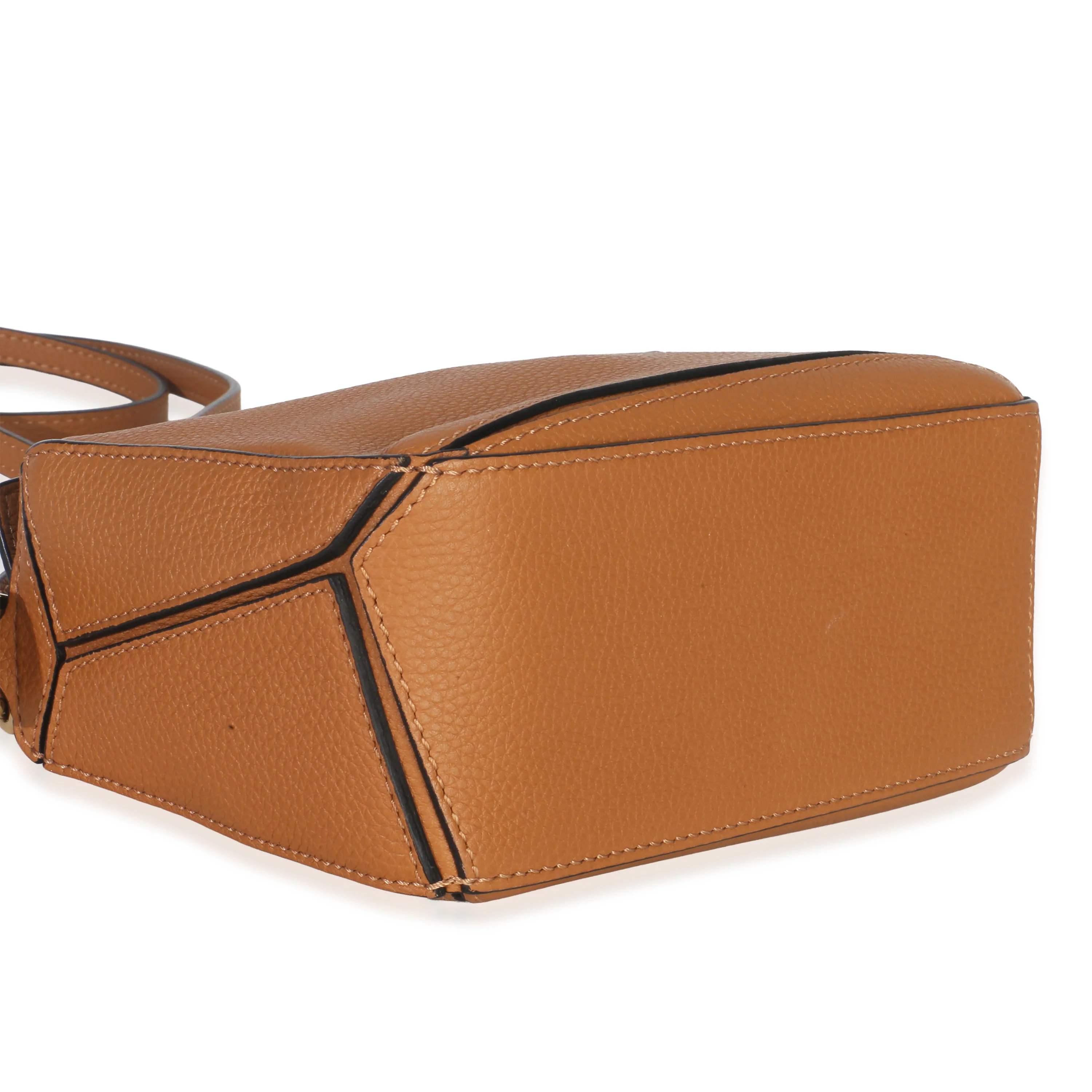 Brown Grained Calfskin Mini Puzzle - Image 6