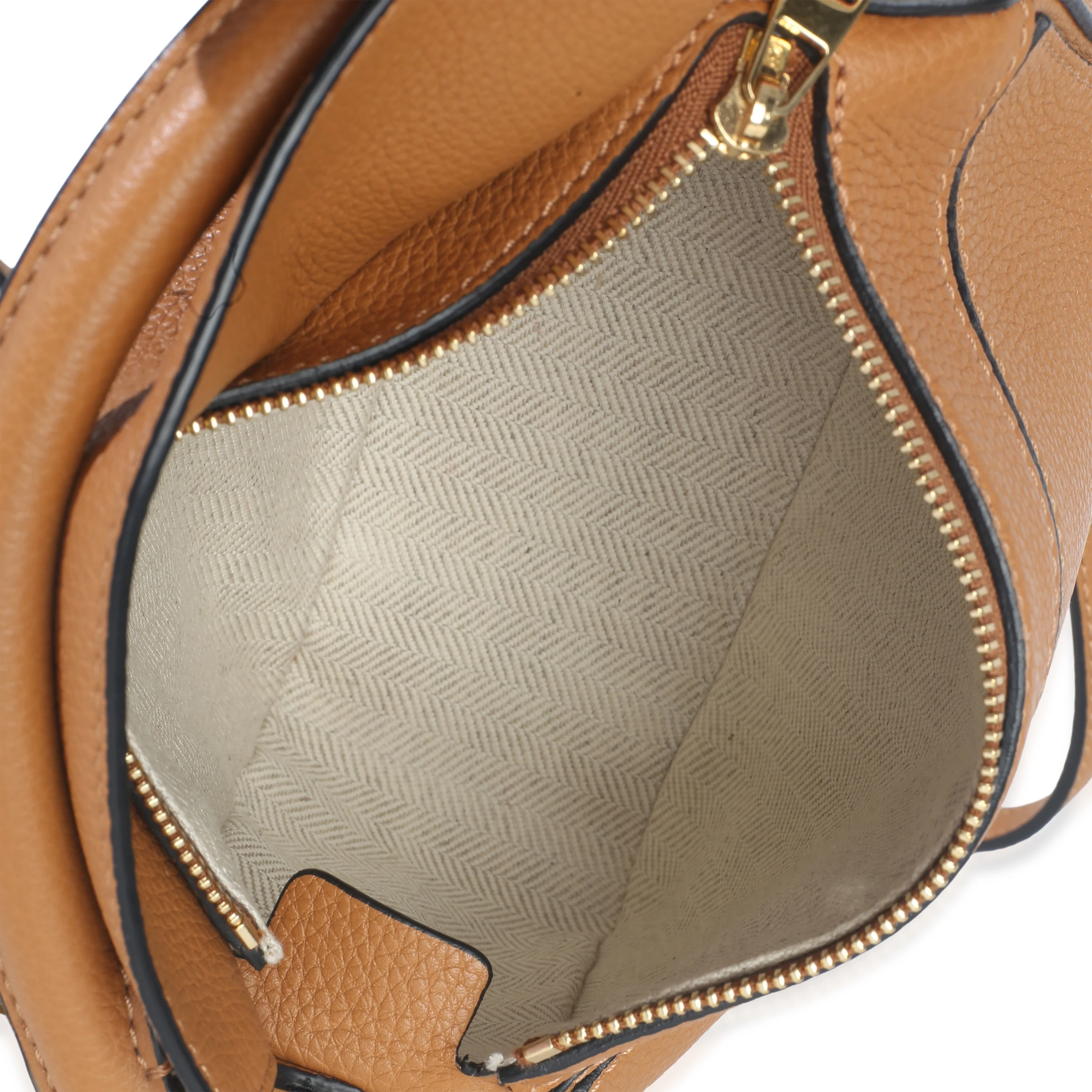 Brown Grained Calfskin Mini Puzzle - Image 9