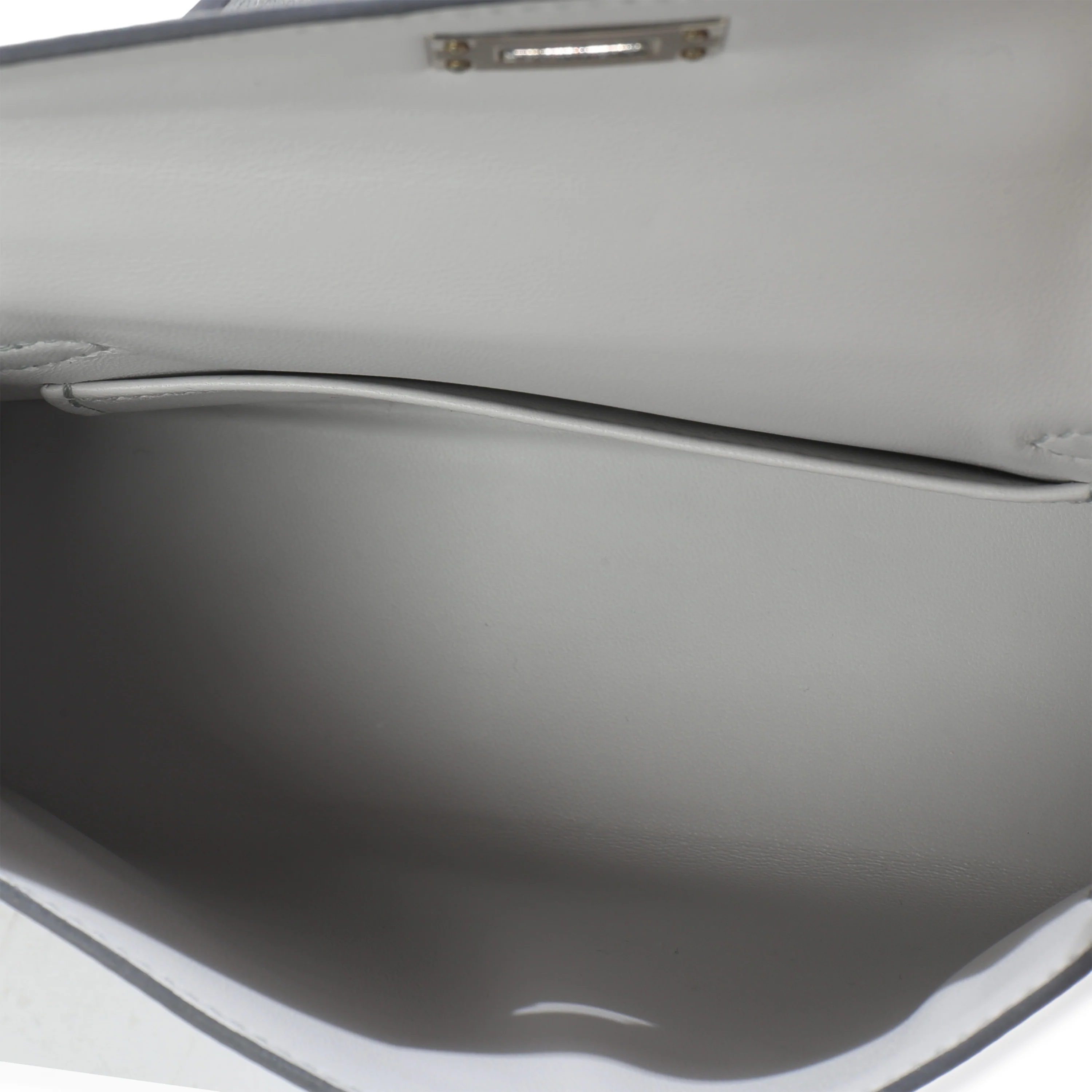 Argent Metallic Chevre Chamkilight Sellier Mini Kelly II 20 PHW - Image 10